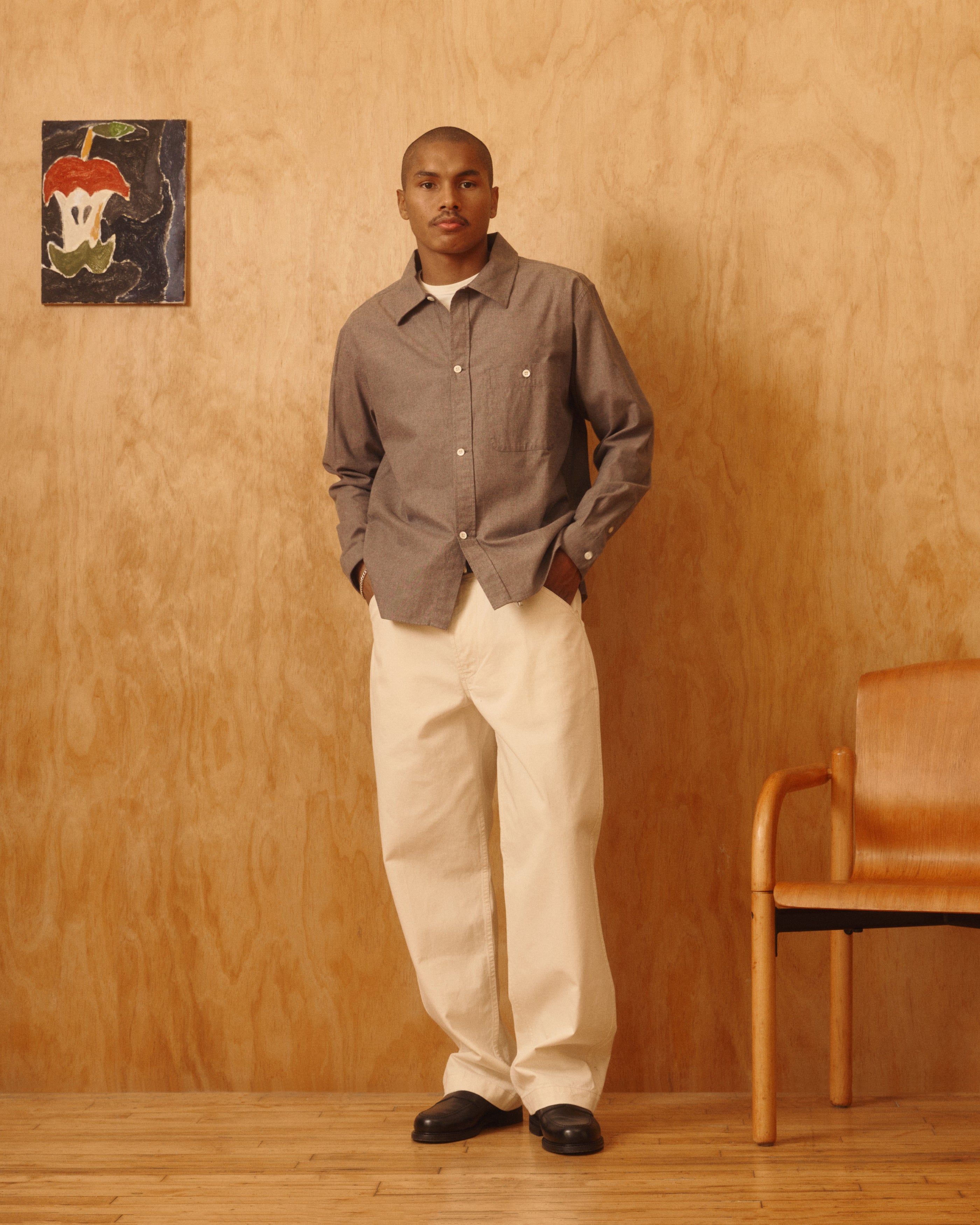 Pacific Twill Pant in Ecru