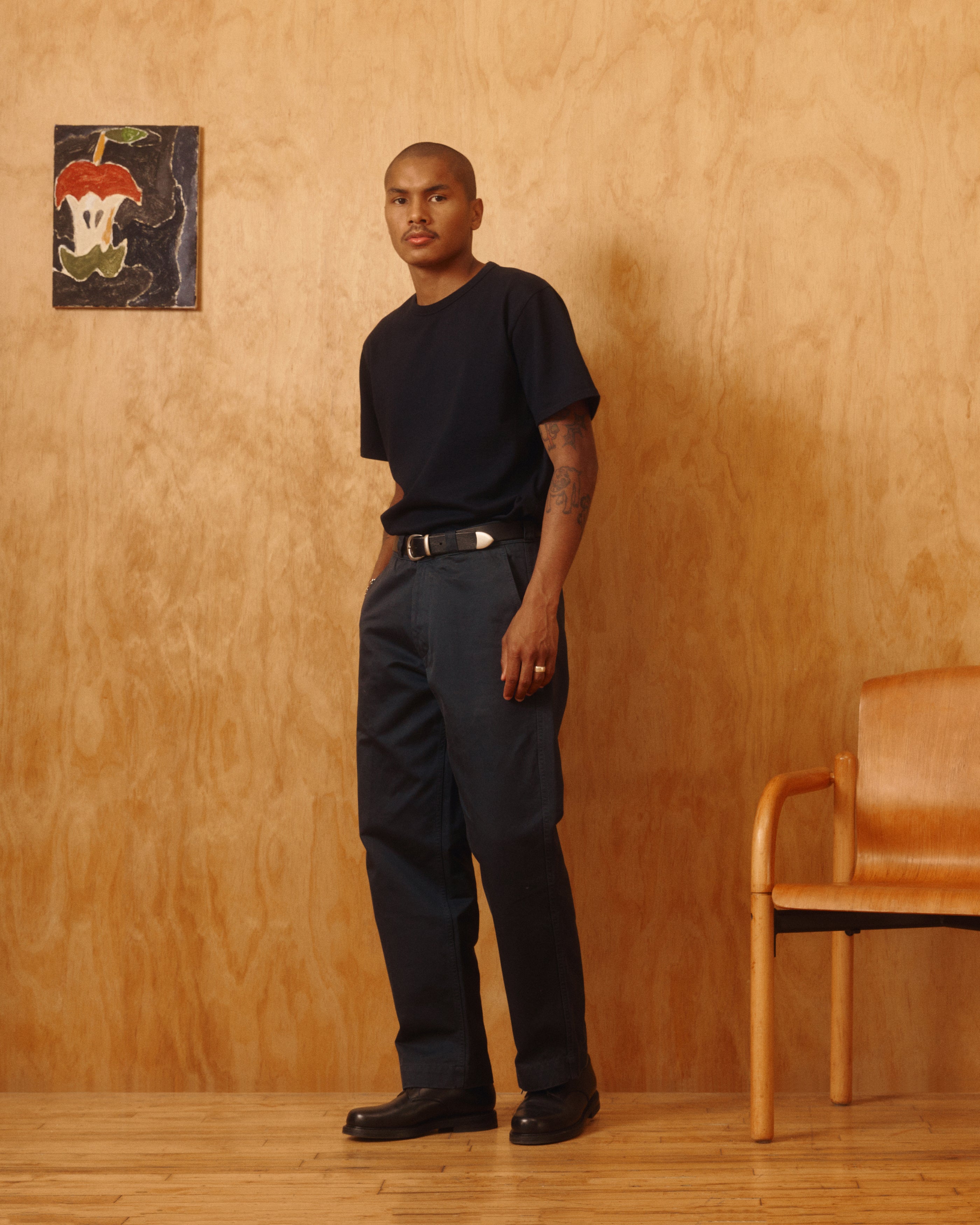 Heavyweight T-Shirt in Navy