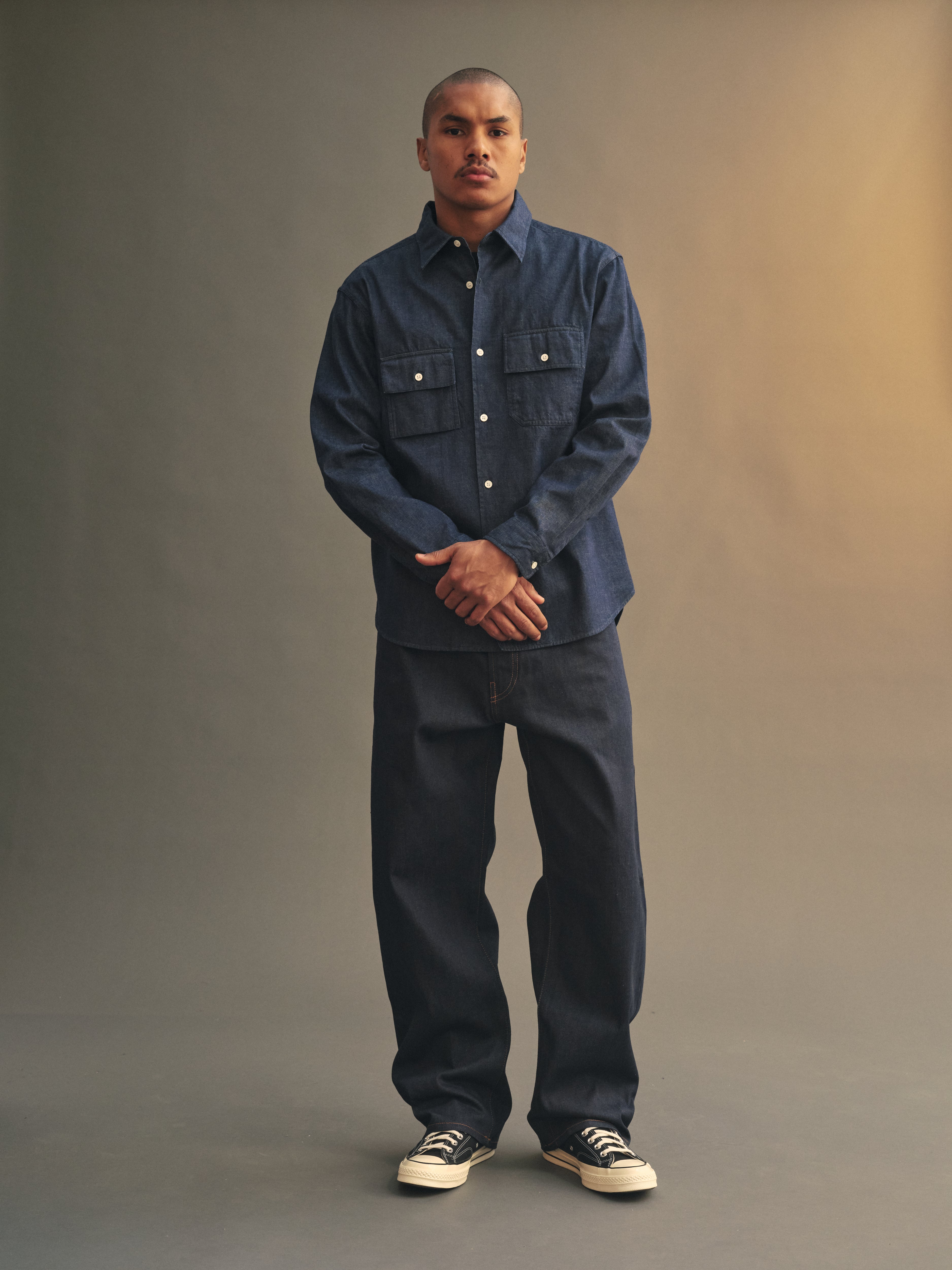Pacific Denim Shirt in Dark Wash Indigo