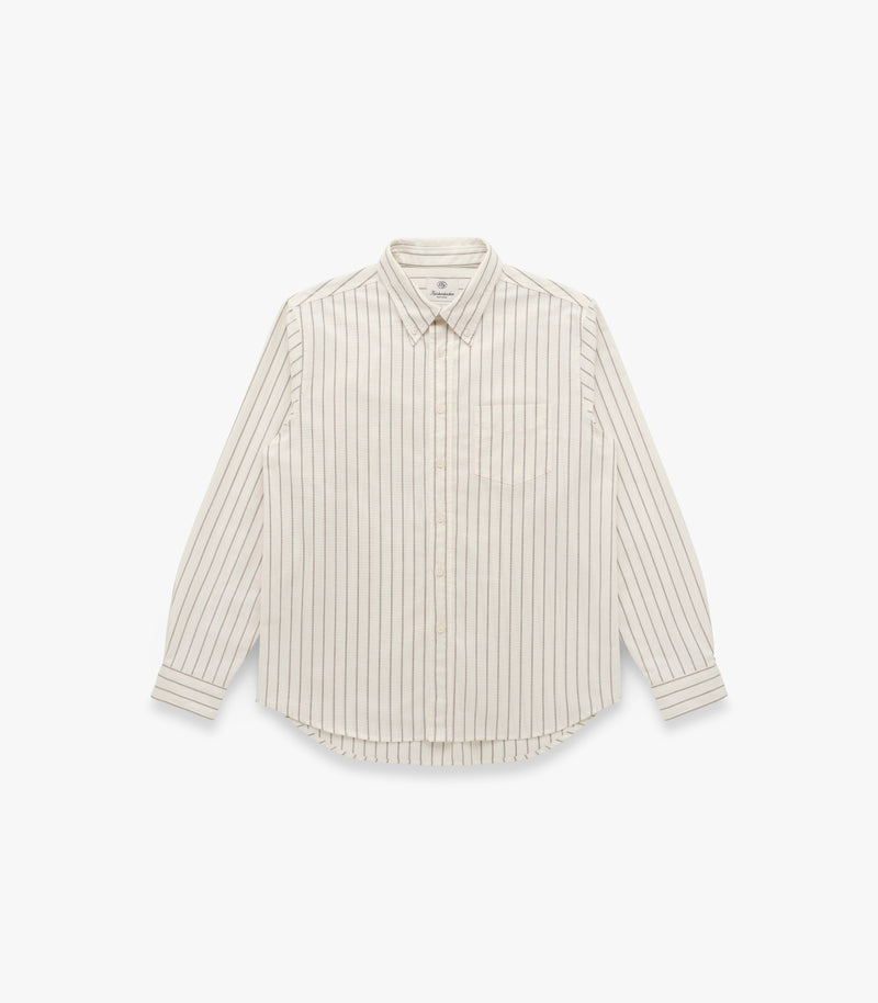 C.S.F.F. 4th Annual T-Shirt in Bone & Olive Stripe