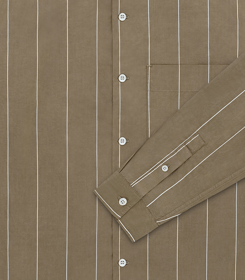 Brown / White Stripe