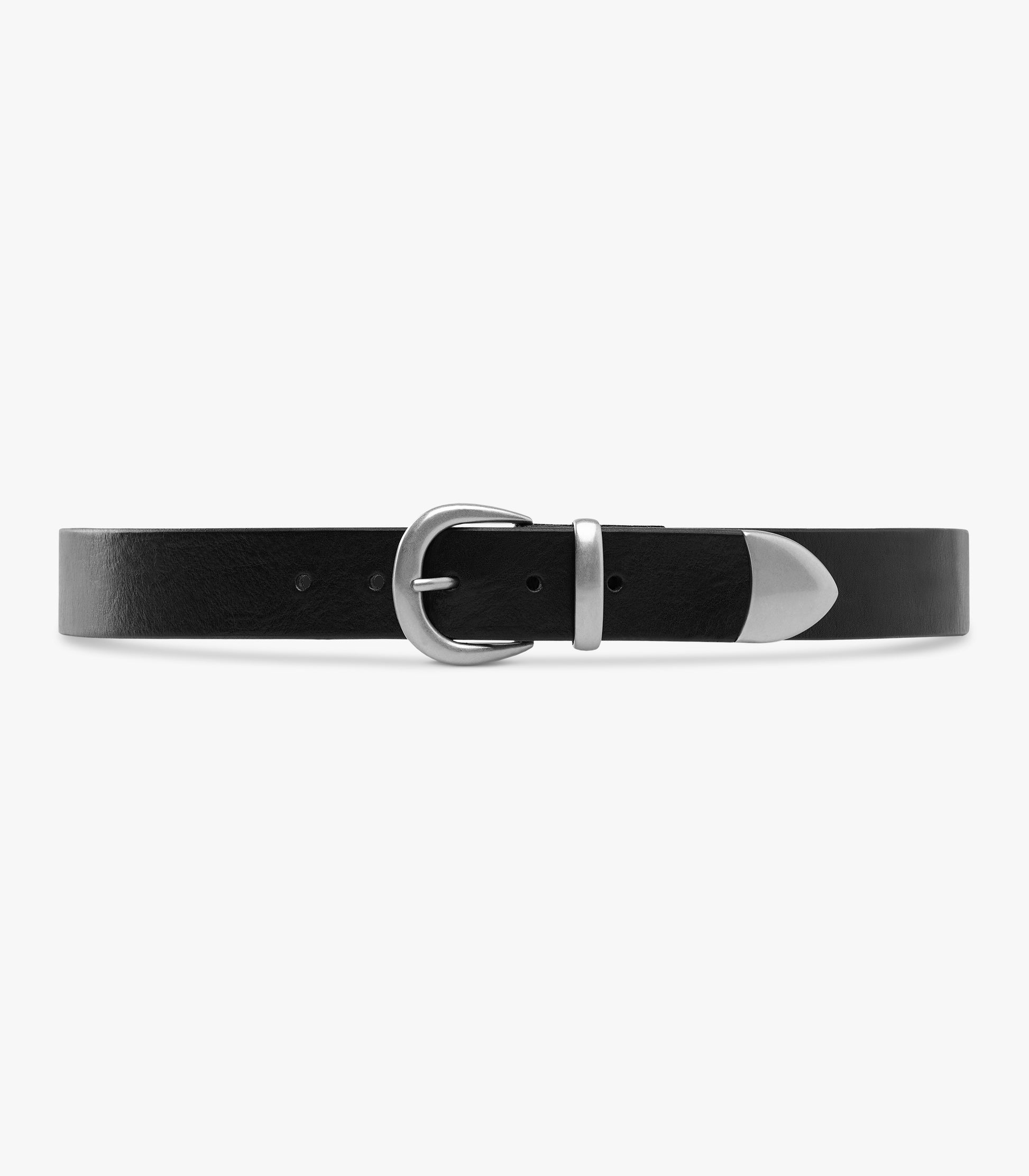 Bridle_Leather_Western_Belt_Black_Strapped