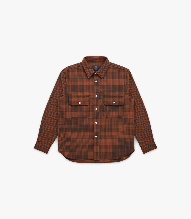 C.S.F.F. 4th Annual T-Shirt in Brown & Red Plaid