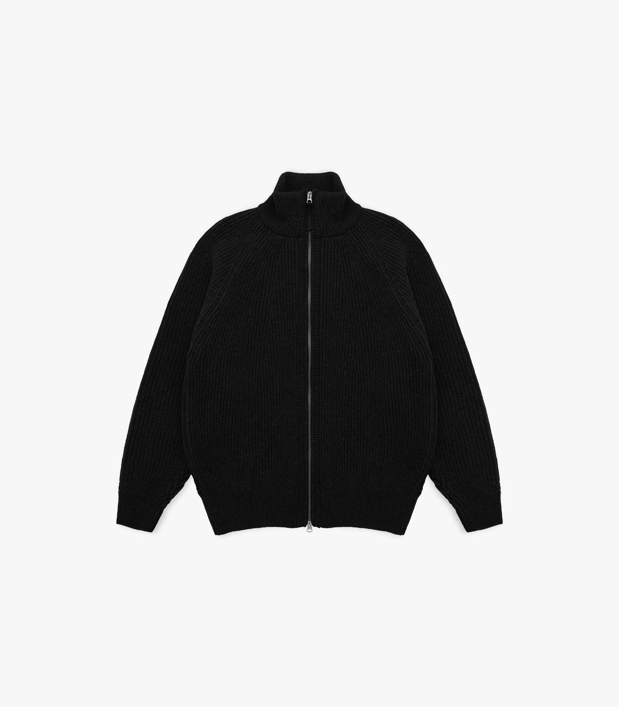 Cabin Rib Zip Lambswool Sweater