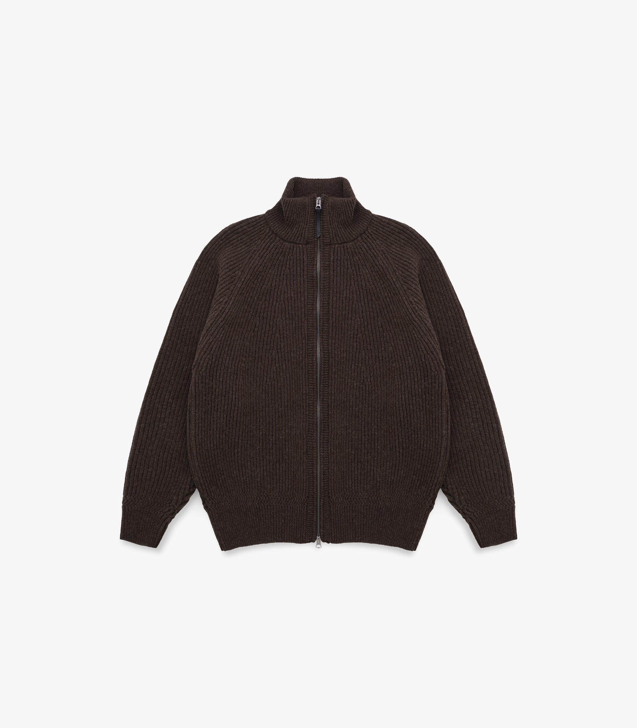 Cabin Rib Zip Lambswool Sweater