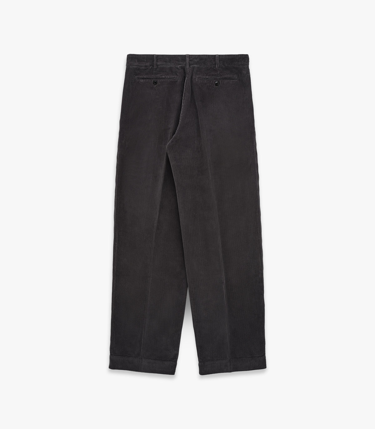 Canal Pleated Corduroy Cotton Pant in Peat