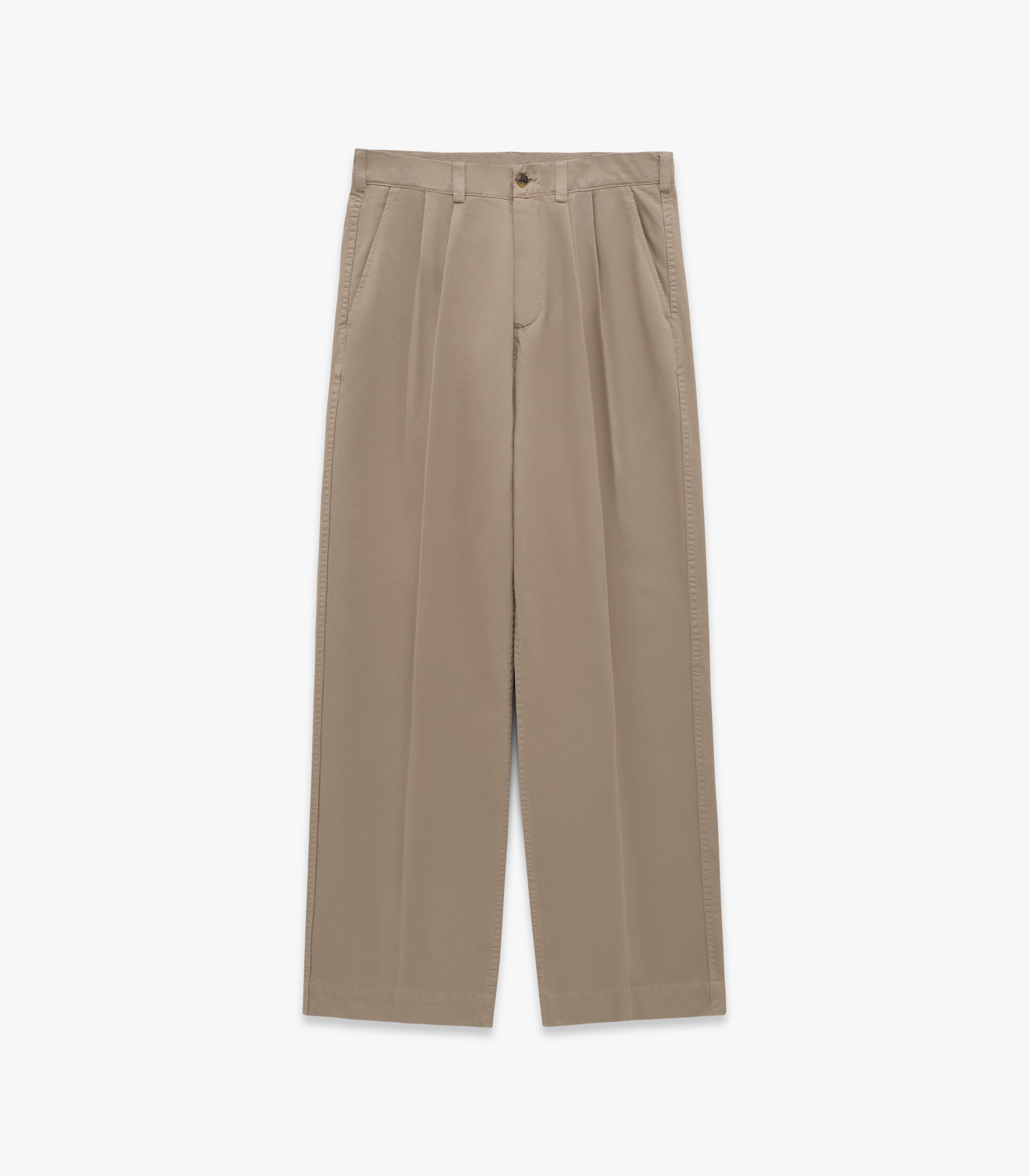 Canal Pleated TwillForm™ Pant in Khaki