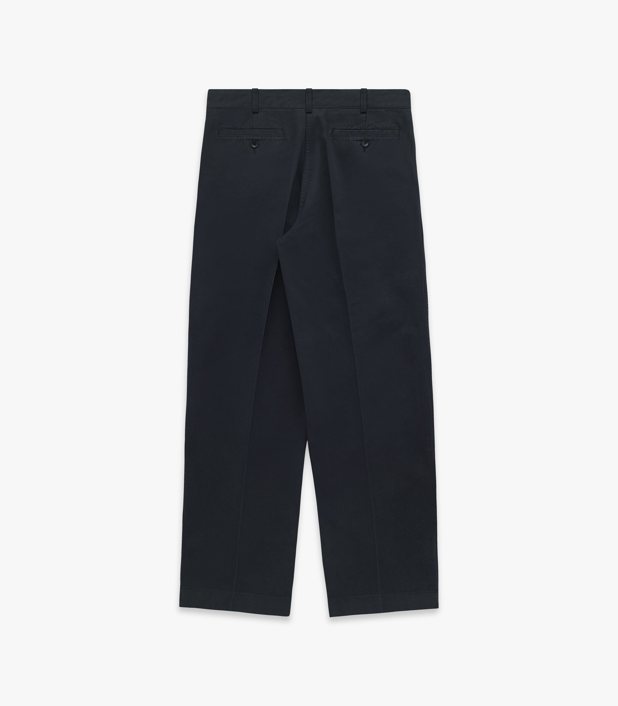 Canal Pleated Twill Cotton Pant