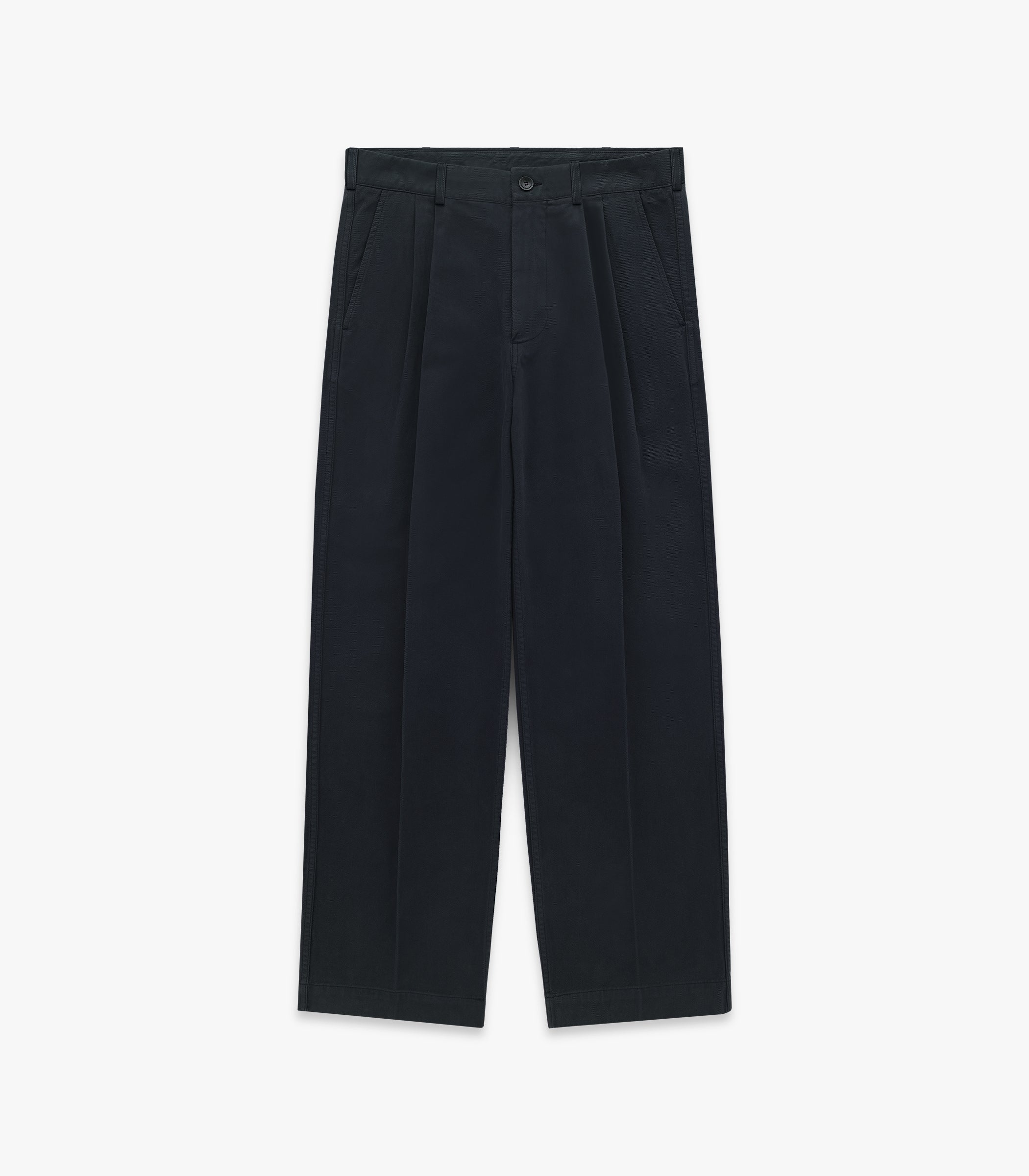 Canal Pleated Twill Cotton Pant – Knickerbocker