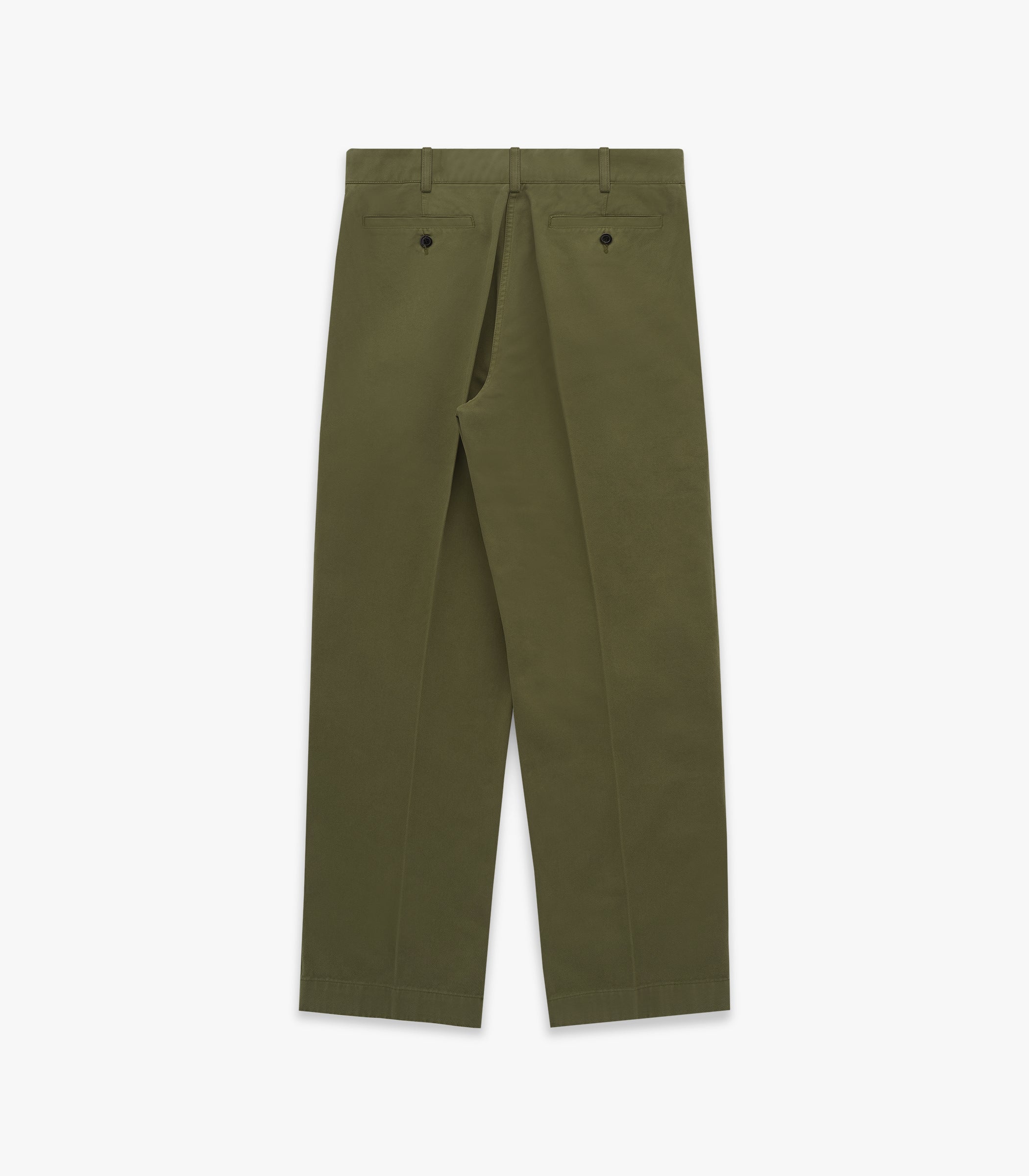 Canal Pleated Twill Cotton Pant