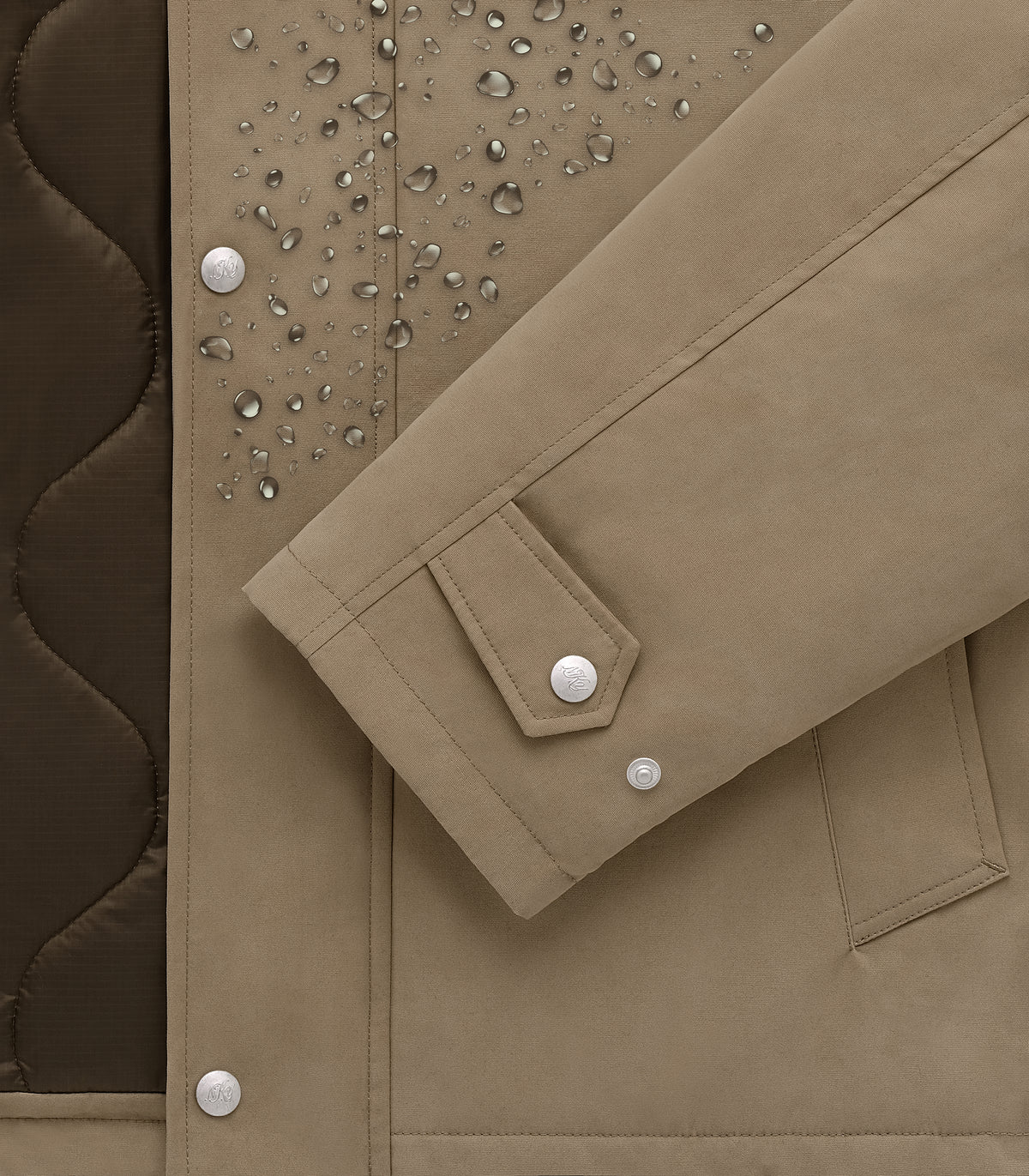 Canarsie Dry-Wax PrimaLoft® Jacket in Field Tan