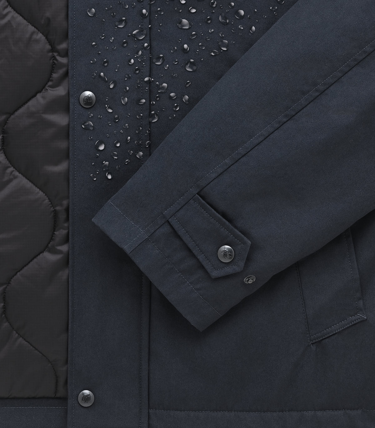 Canarsie Dry-Wax PrimaLoft® Jacket in Midnight Navy