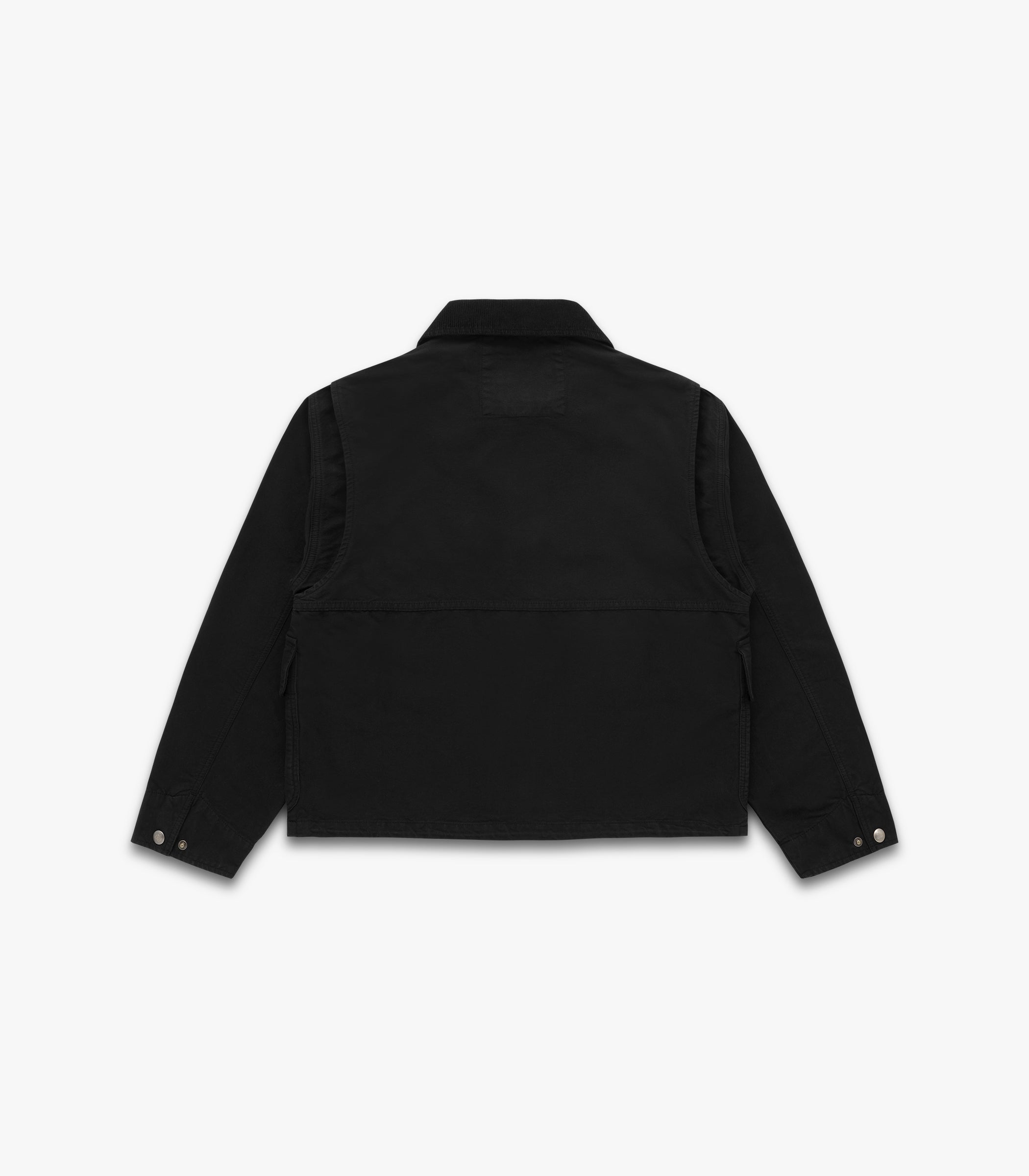 L 定2.5万 カッターアンドバック 圧着加工 中綿ジャケット ブルゾン 黒 Catskills Canvas Coat – Knickerbocker