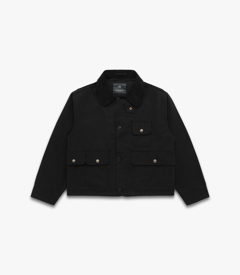 Jones Cotton & Silk Shirt in Black