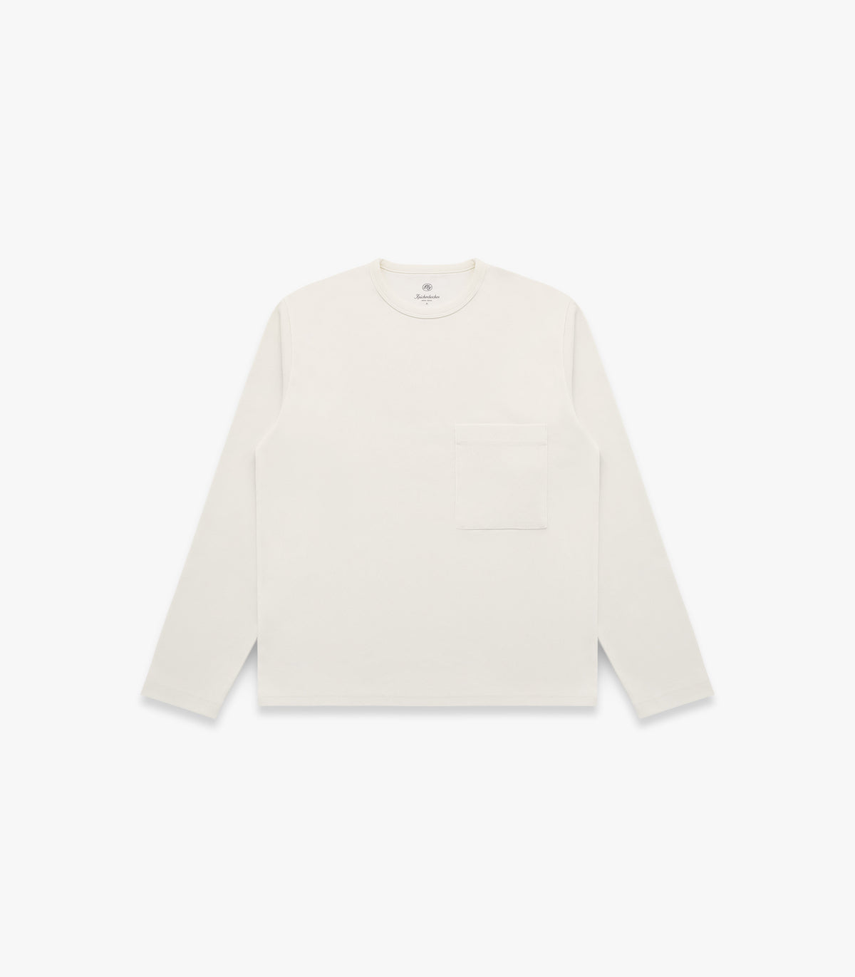 Draft Double Knit Jersey LS T-Shirt in Milk
