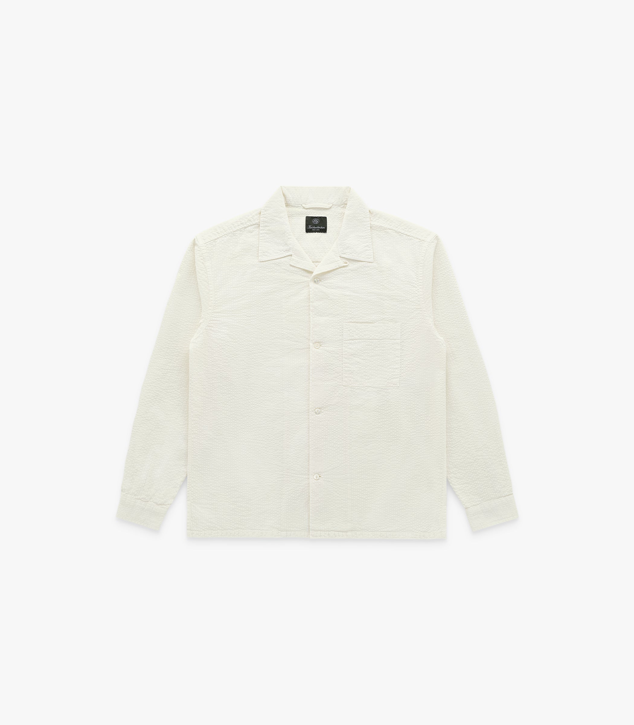Fulton Seersucker Shirt in Bone