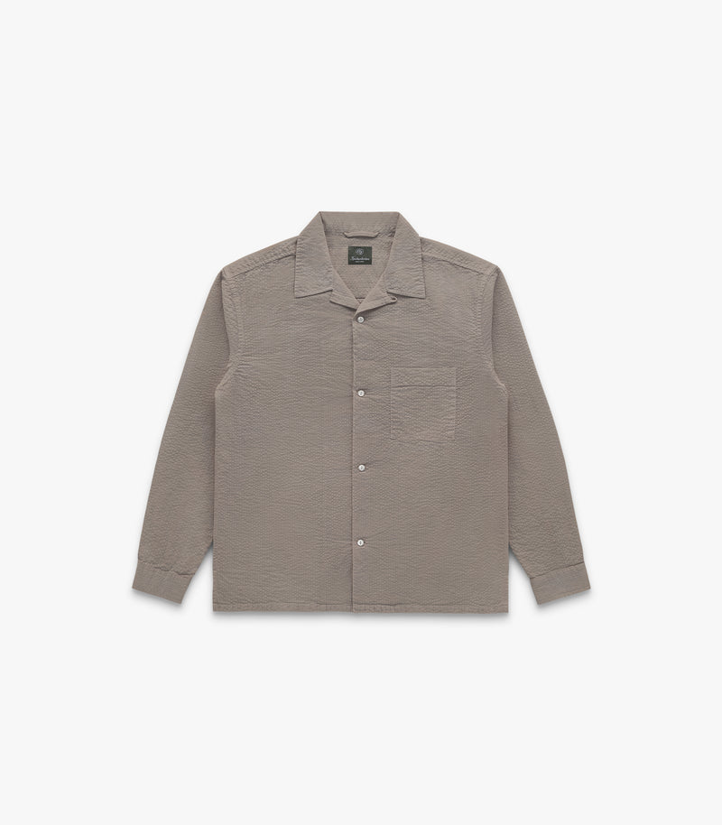 Jones Cotton & Silk Shirt in Moon Rock