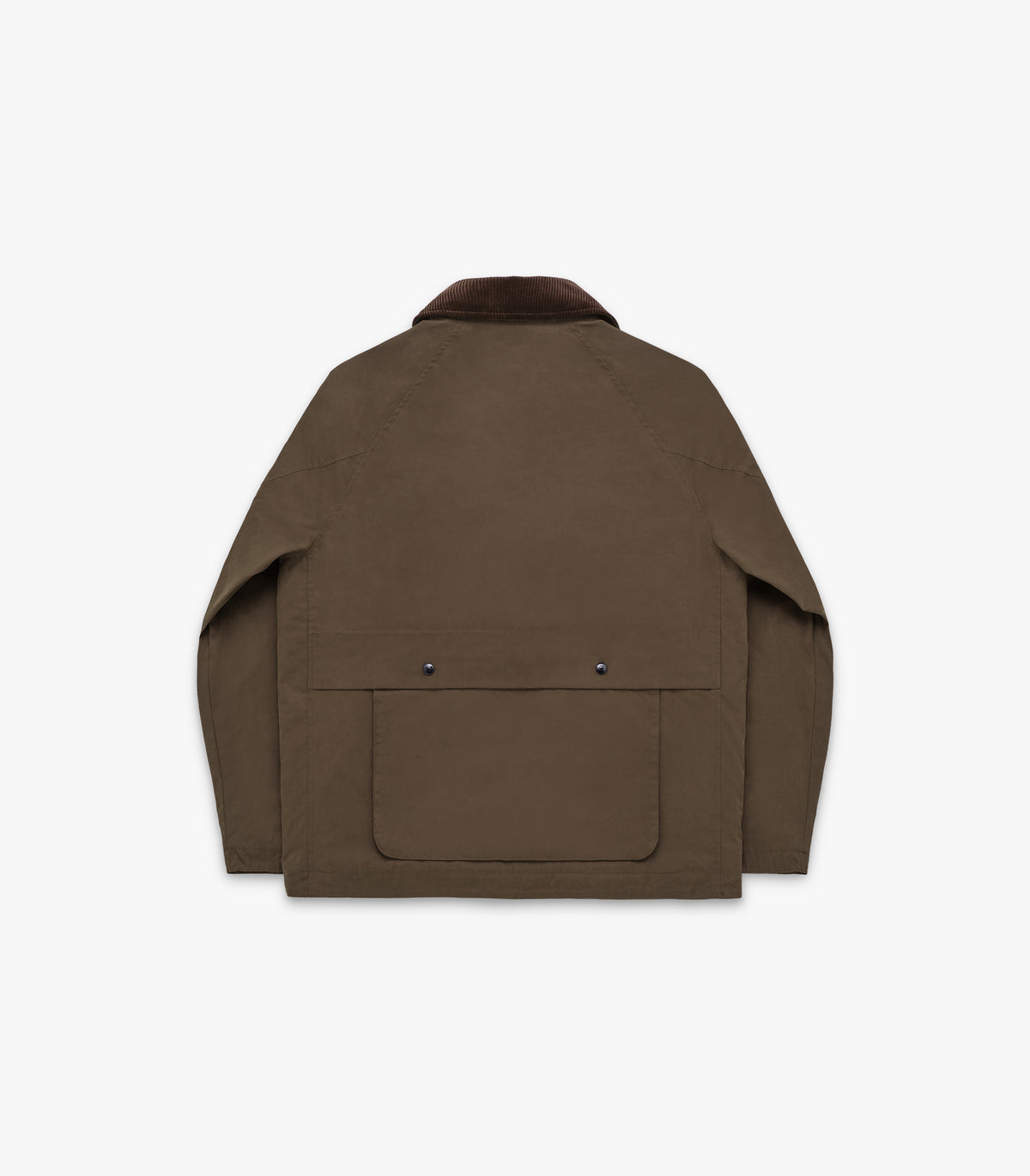 Highland Dry-Wax Cotton & Nylon Coat in Oak Brown