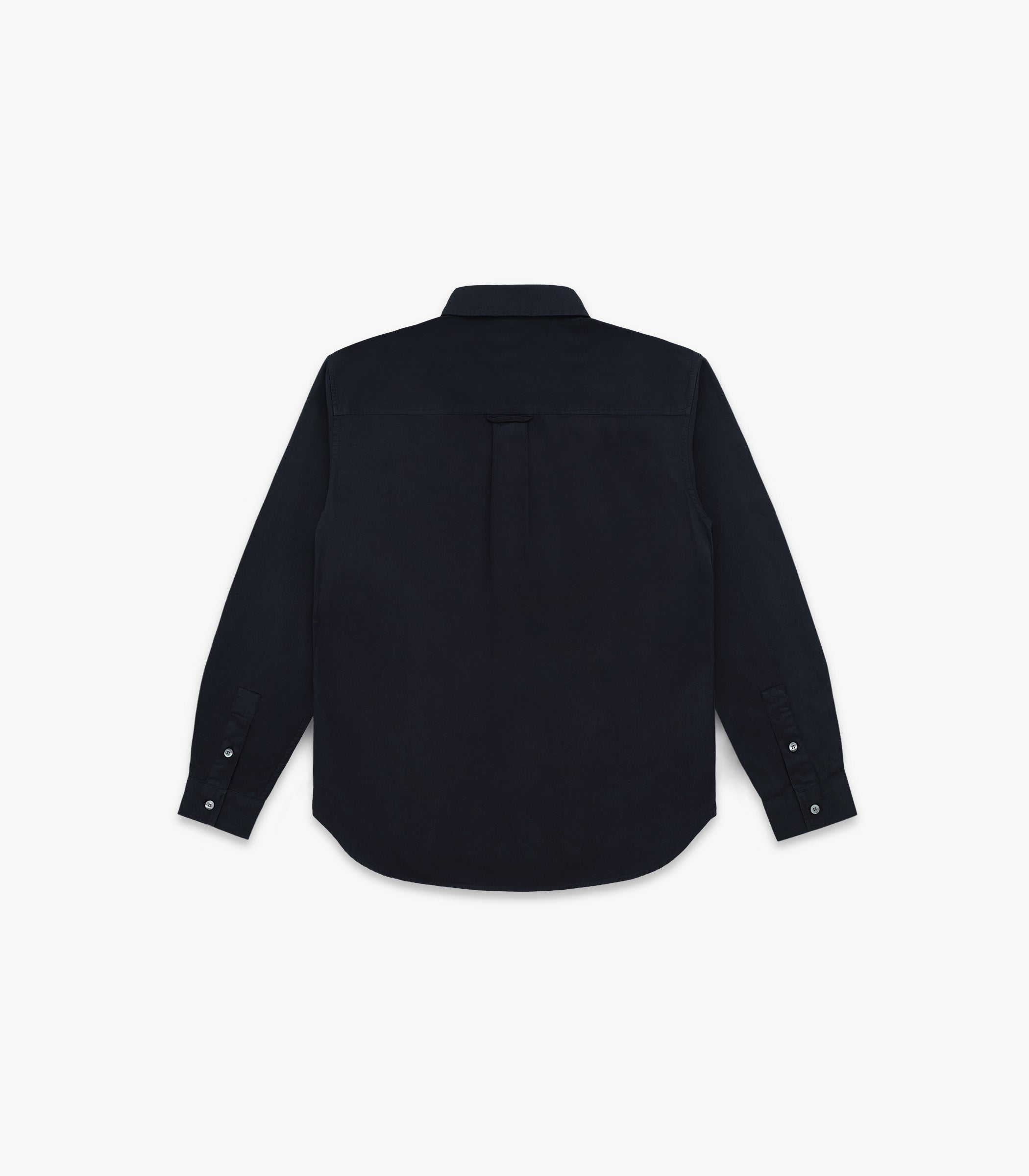 Jones Twill Cotton Shirt in Midnight Navy