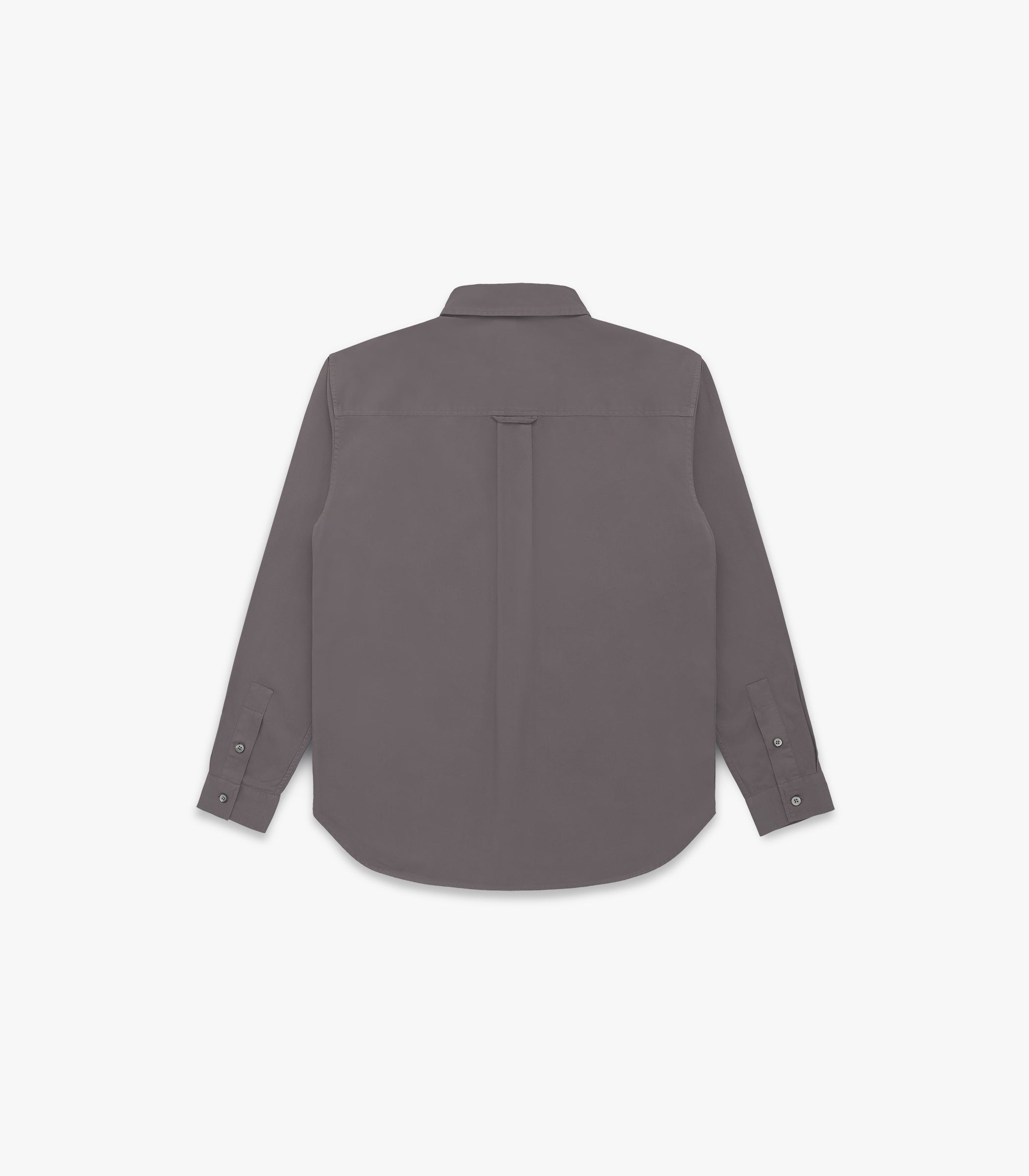 Jones Twill Cotton Shirt in Plum