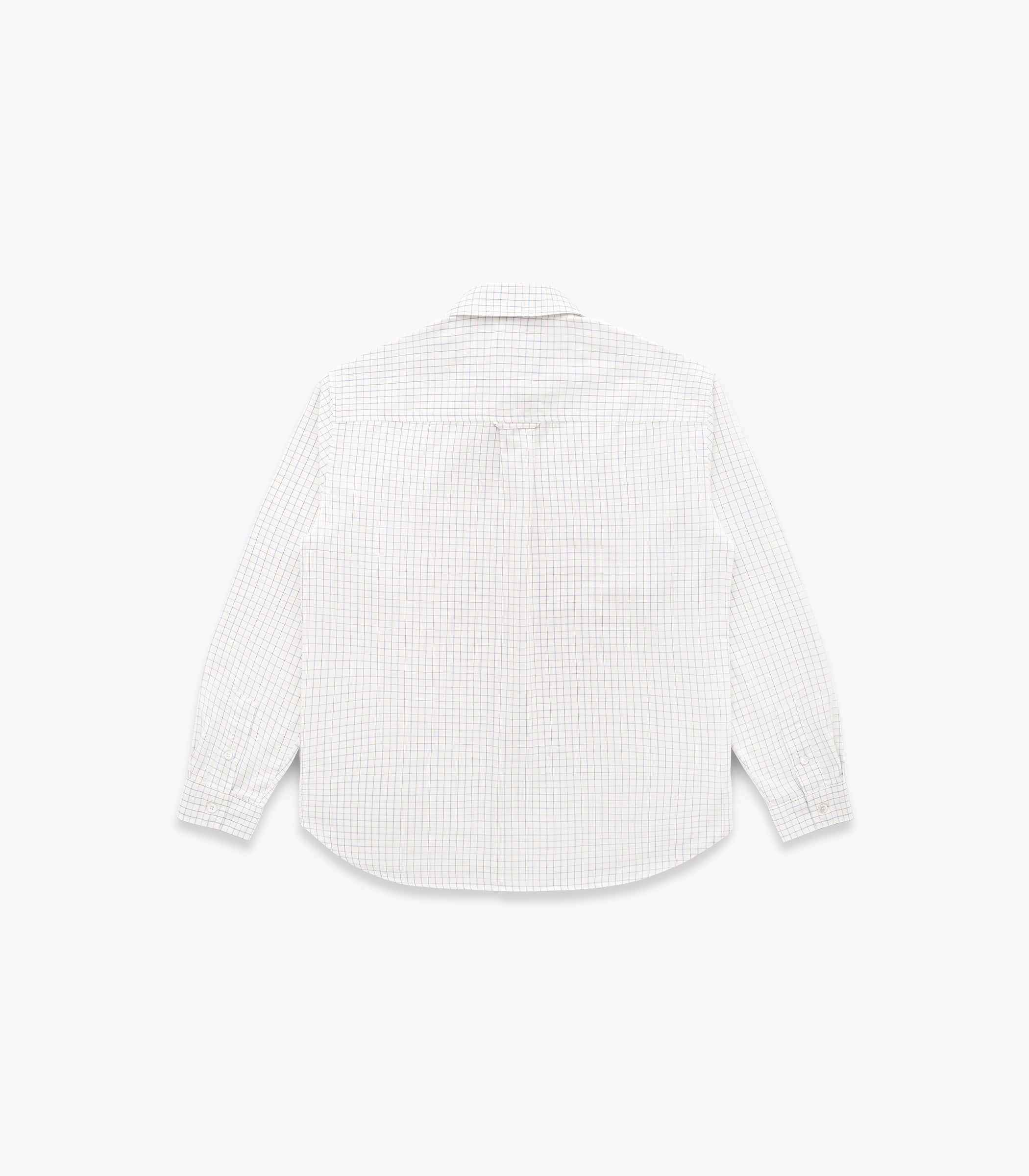 Jones Cotton & Merino Shirt in Bone & Sky