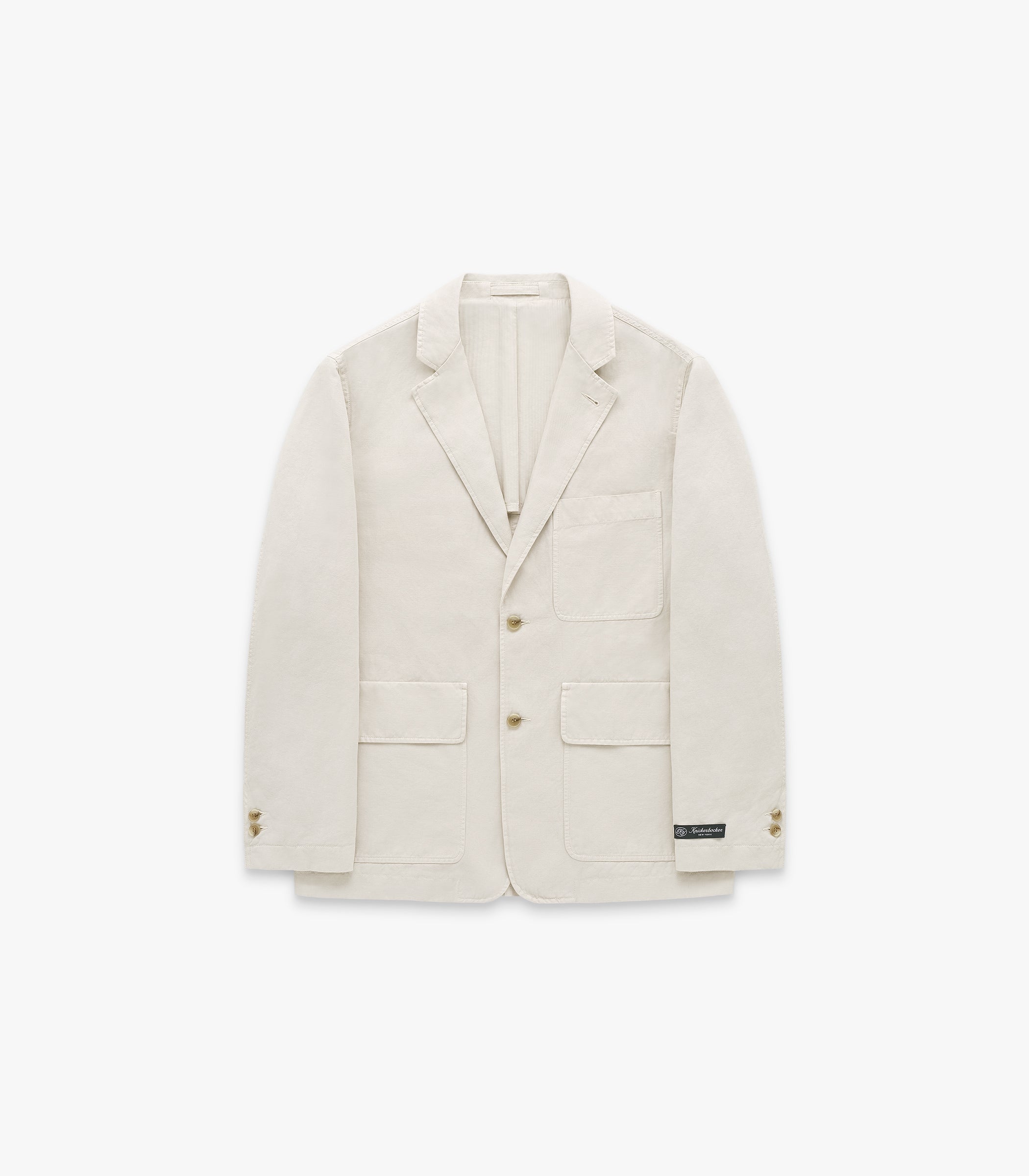 Lane Twill Cotton & Linen Suit Jacket in Birch