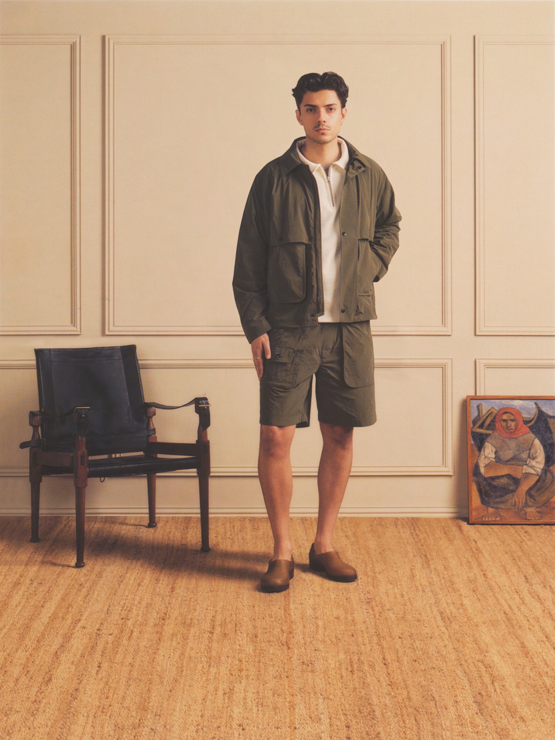 Scout Nylon Coat in Olive
