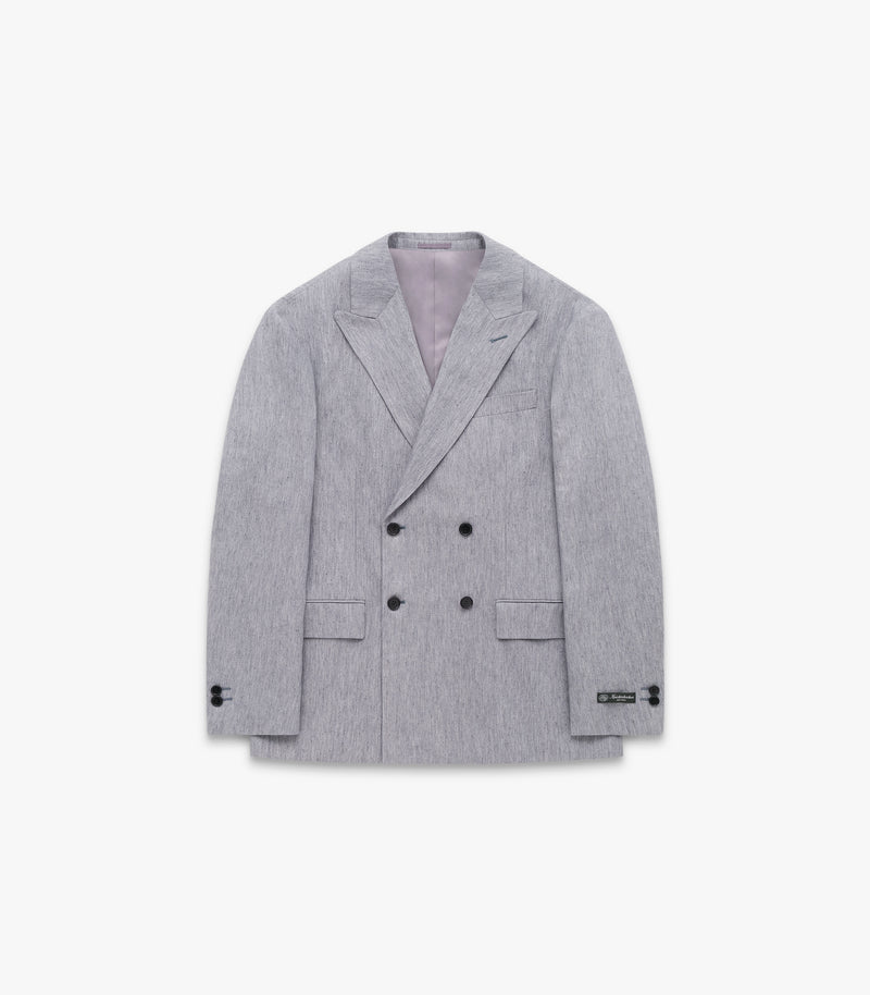 Jones Cotton & Silk Shirt in Pebble Grey