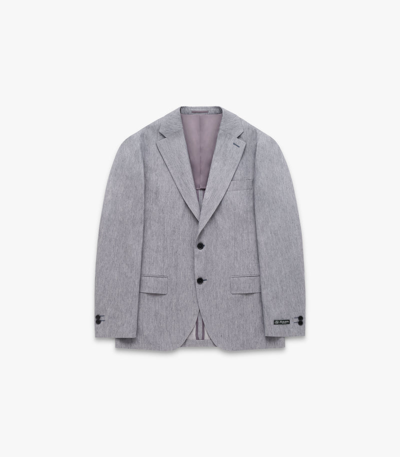 Jones Cotton & Silk Shirt in Pebble Grey