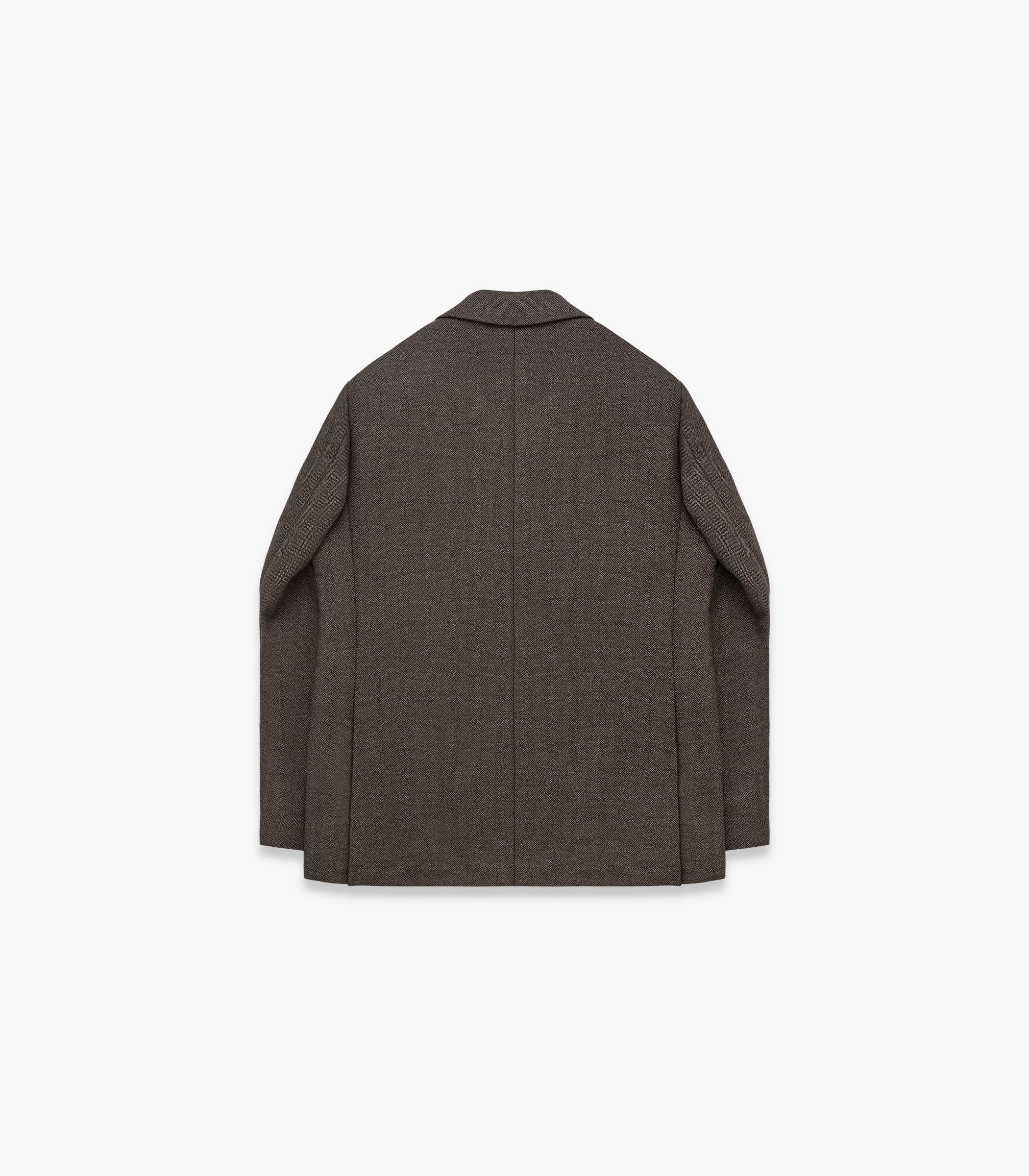 Miles D.B. Cotton & Wool Suit Jacket in Coffee Pepper Herringbone