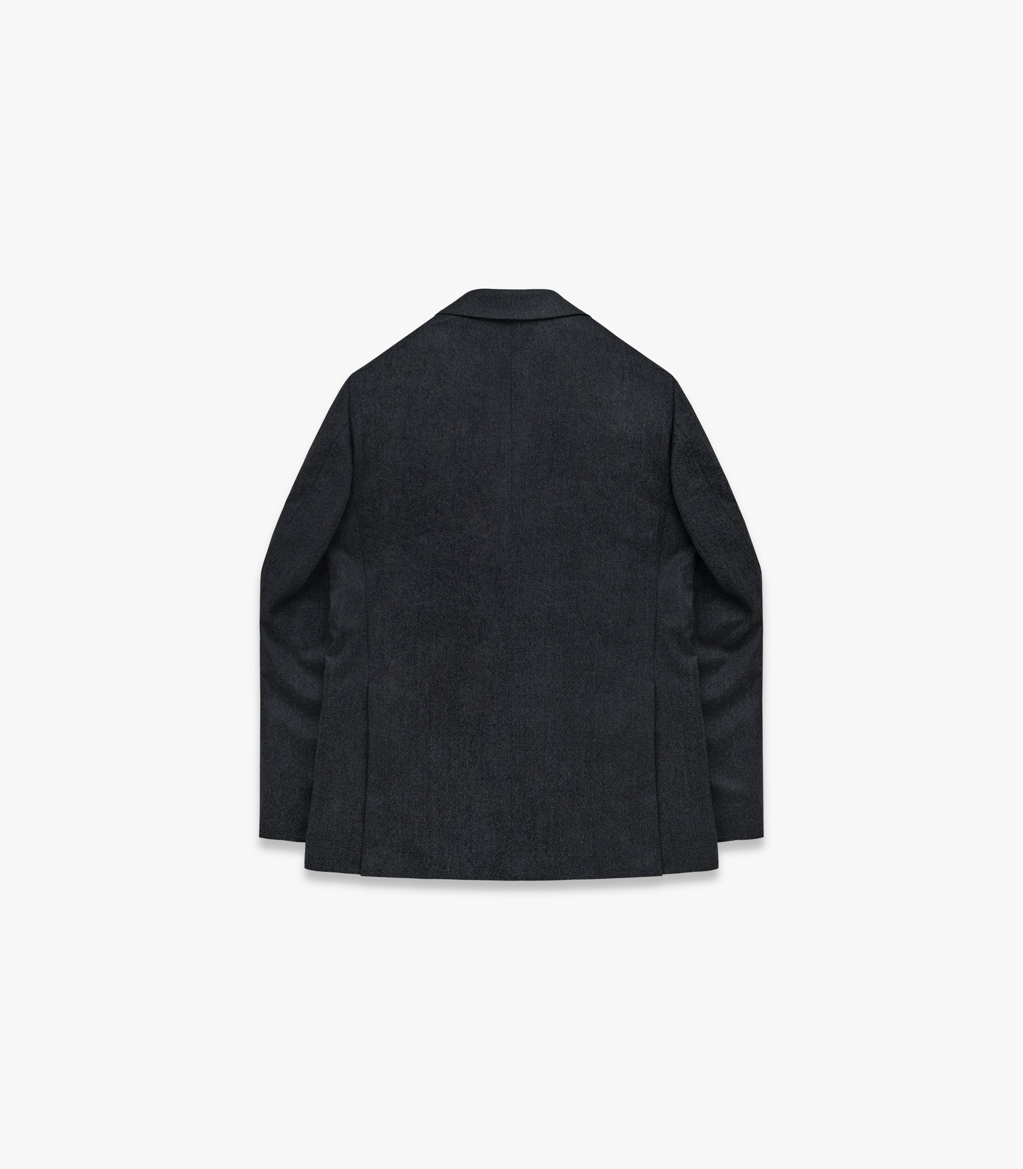 Miles D.B. Wool Flannel Suit Jacket in Charcoal