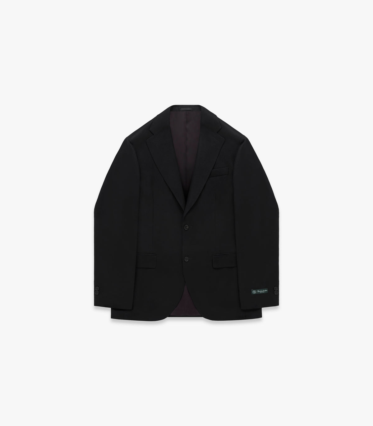 Miles S.B. Wool Flannel Suit Jacket in Black
