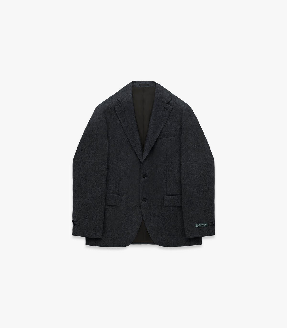 Miles S.B. Wool Flannel Suit Jacket in Charcoal
