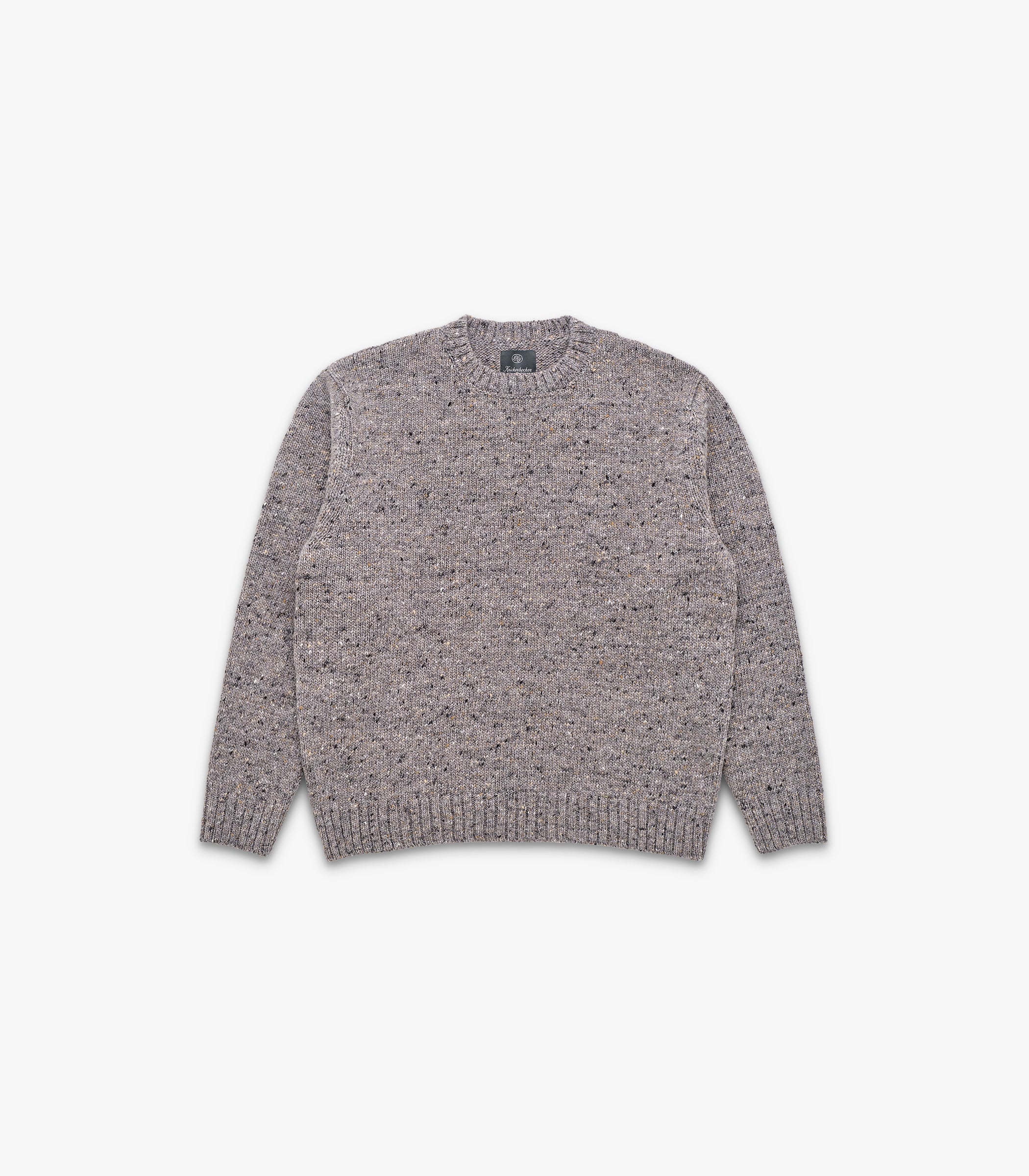 Moor Alpaca & Merino Tweed Sweater in Pebble