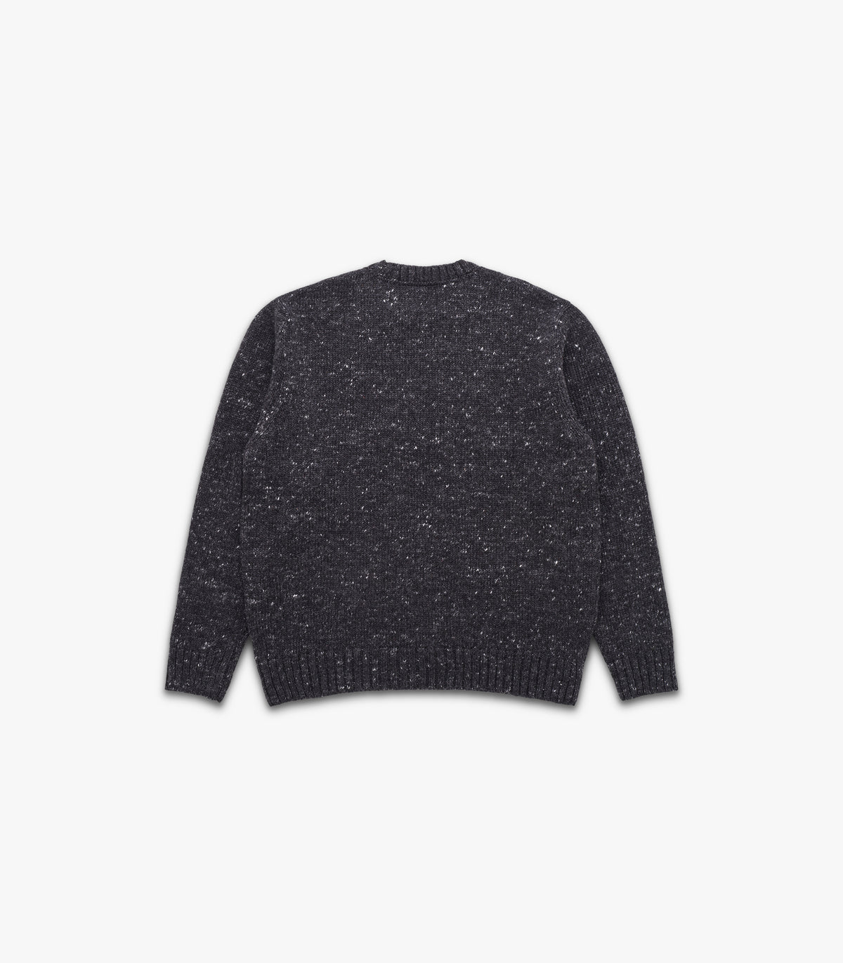 Moor Alpaca & Merino Tweed Sweater in Iron