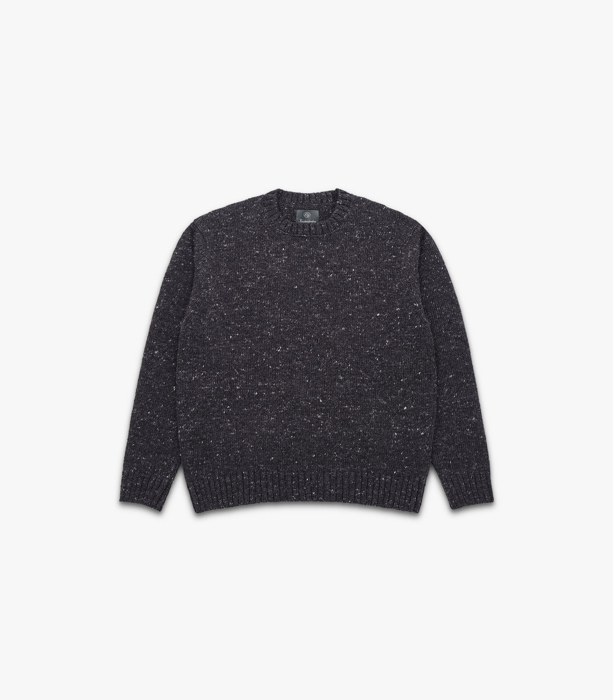 Moor Alpaca & Merino Tweed Sweater in Iron