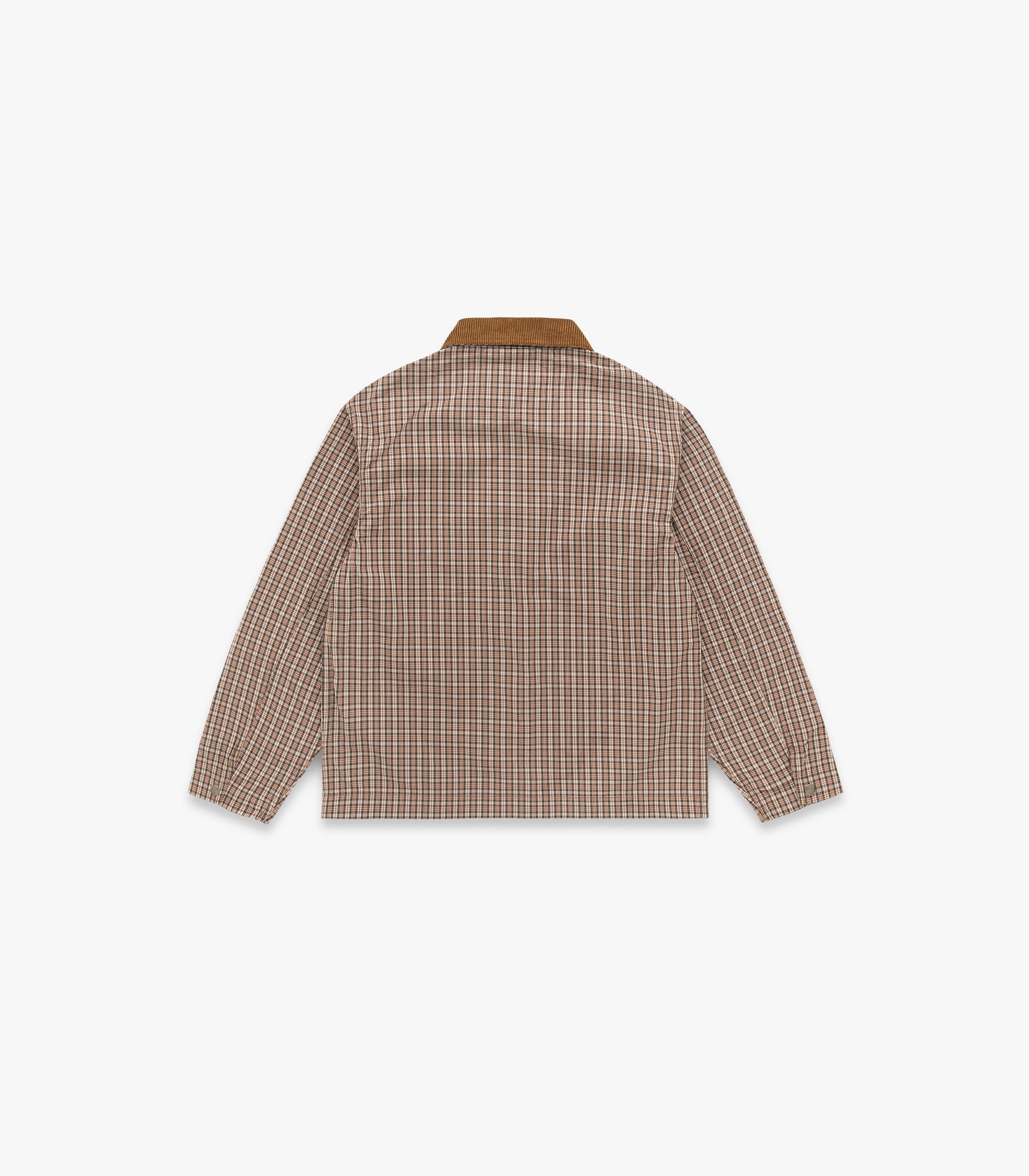 Mott Cotton & Nylon Jacket in Tan Plaid