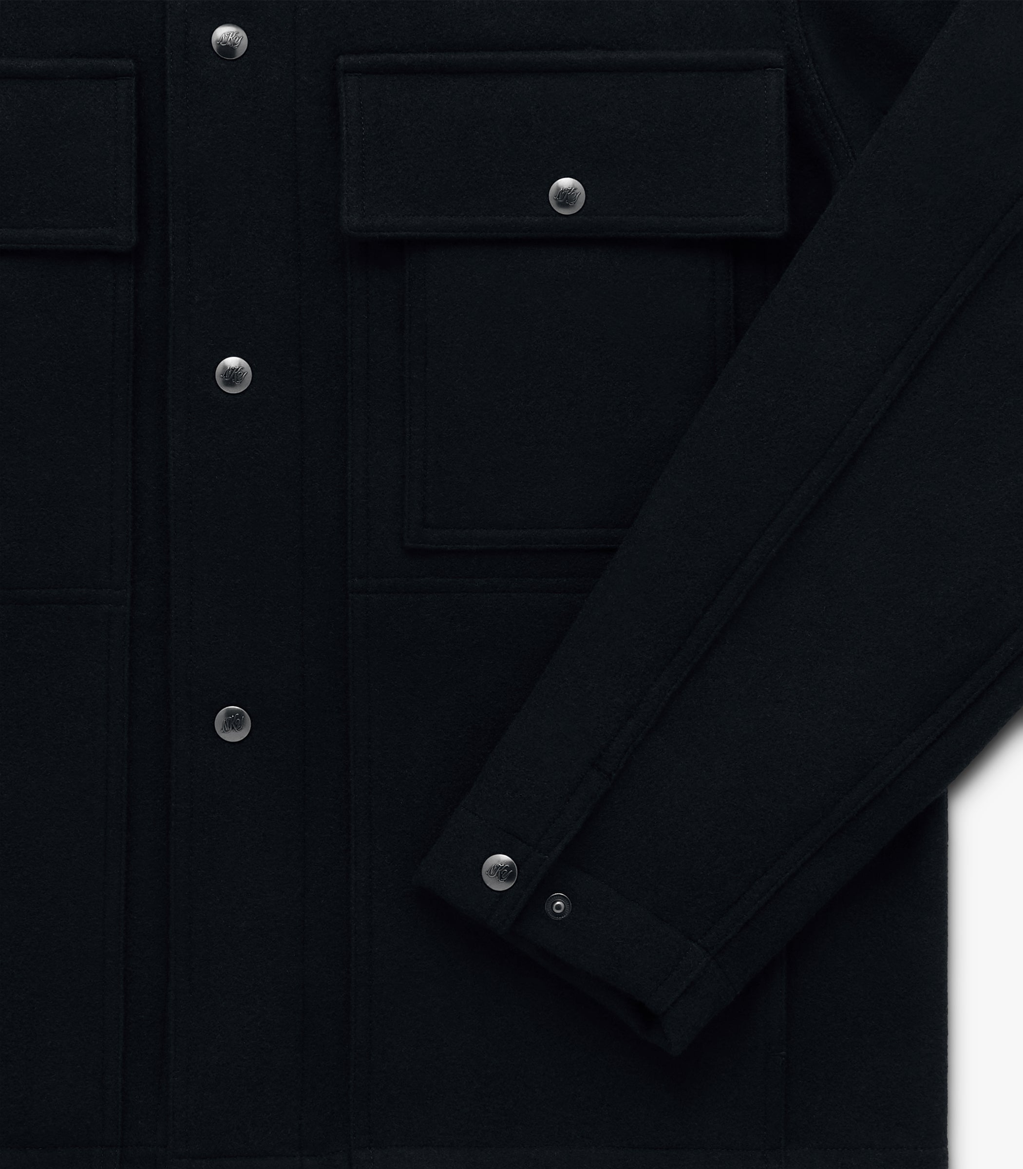 Mott Wool Cashmere Jacket in Navy