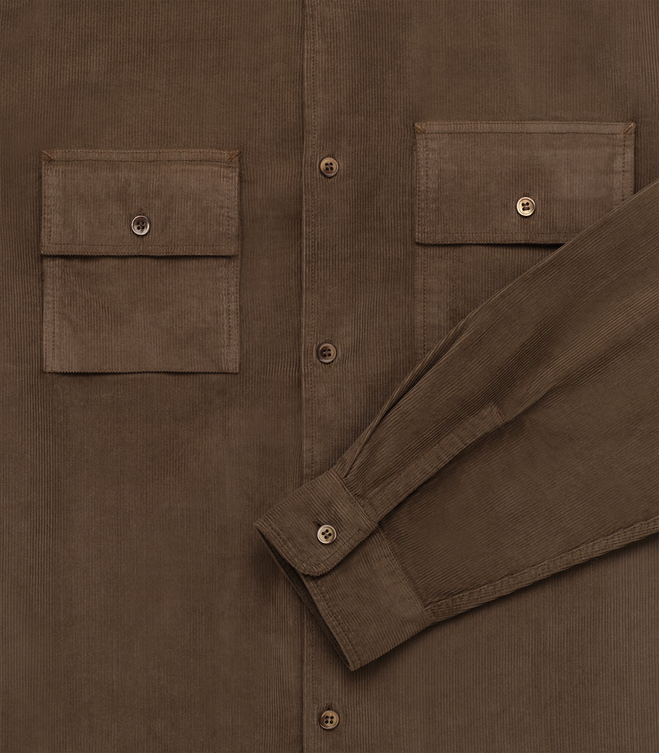 Pacific Corduroy Shirt in Coffee