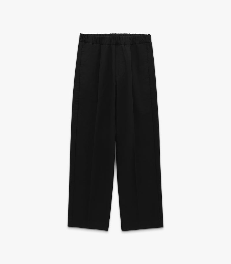 Park Twill Cotton & Linen Pant in Black