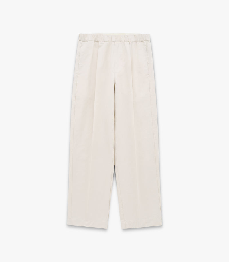 Park Twill Cotton & Linen Pant in Bone