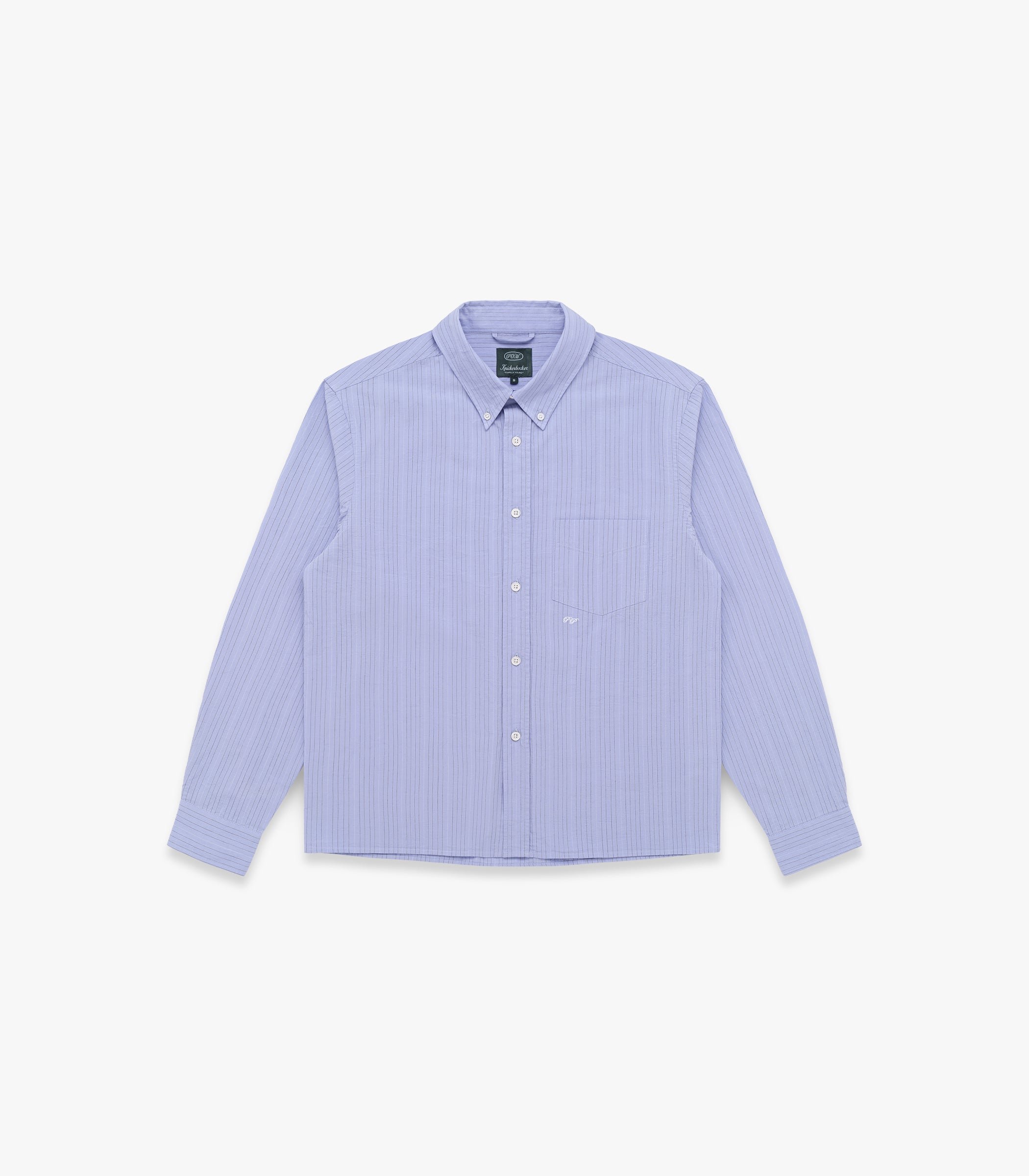 Pomegranate Press Oxford in Evening Blue Stripe