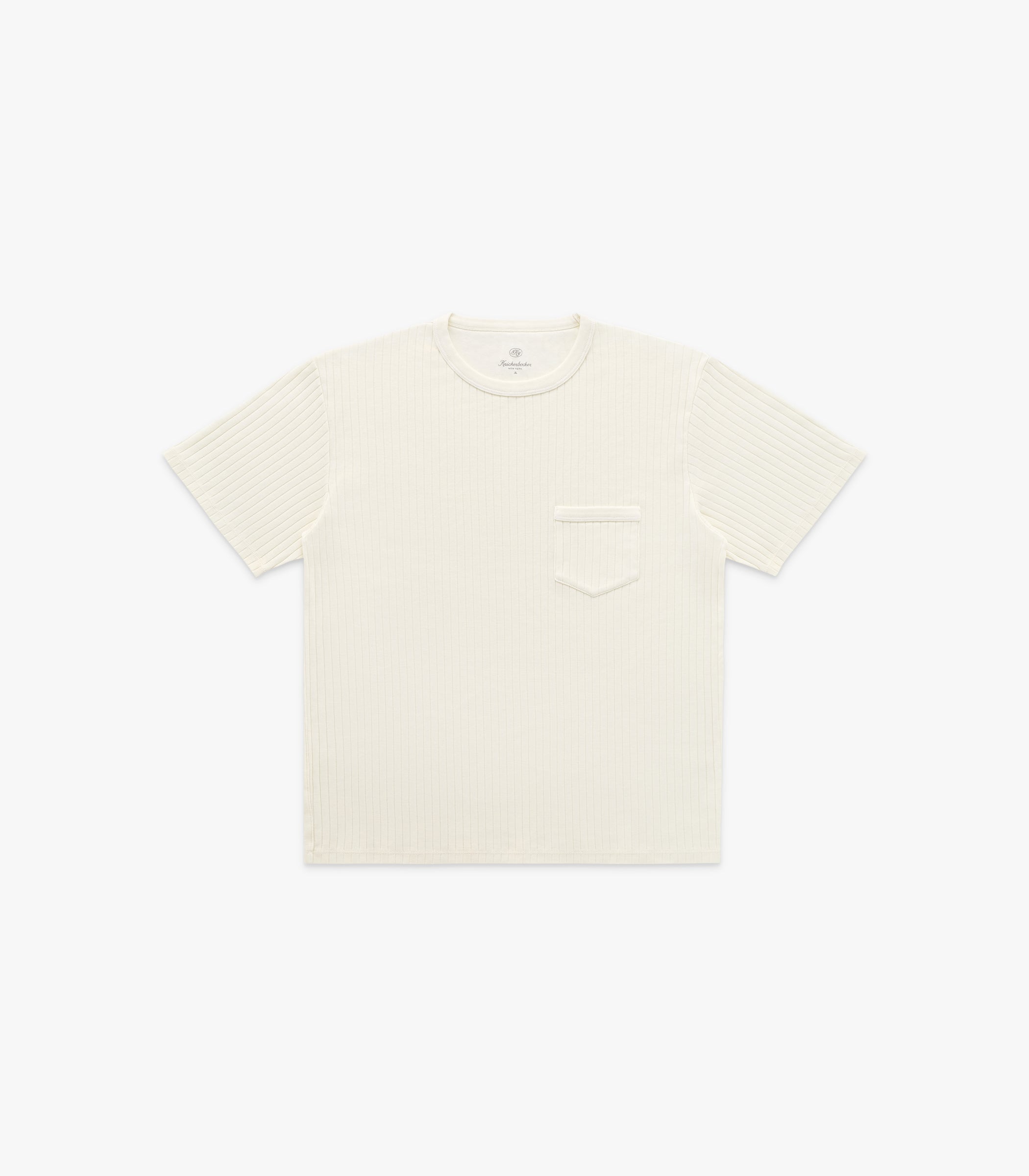 Rib Pocket T-Shirt in Milk