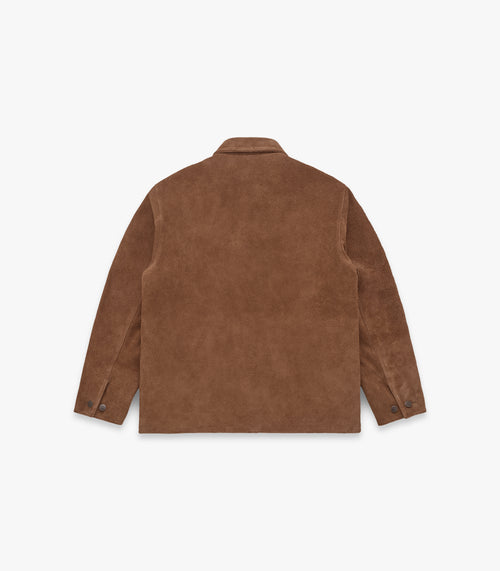 Shag-Pile Suede Coat