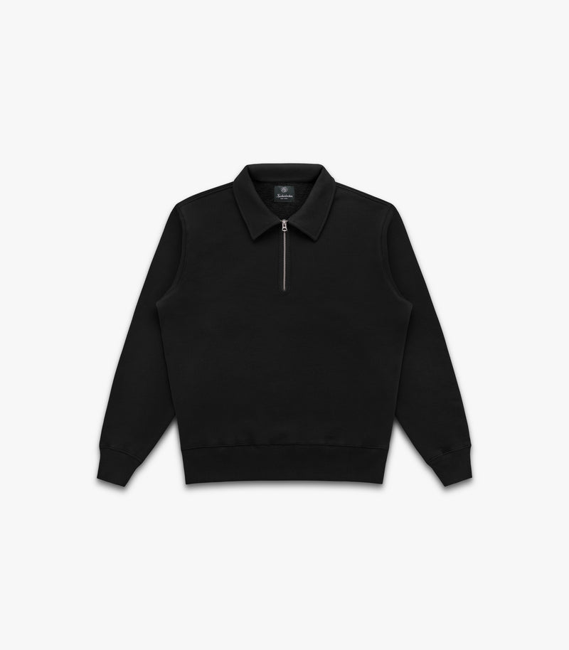 Stadium Loft Knit Quarter Zip in Black