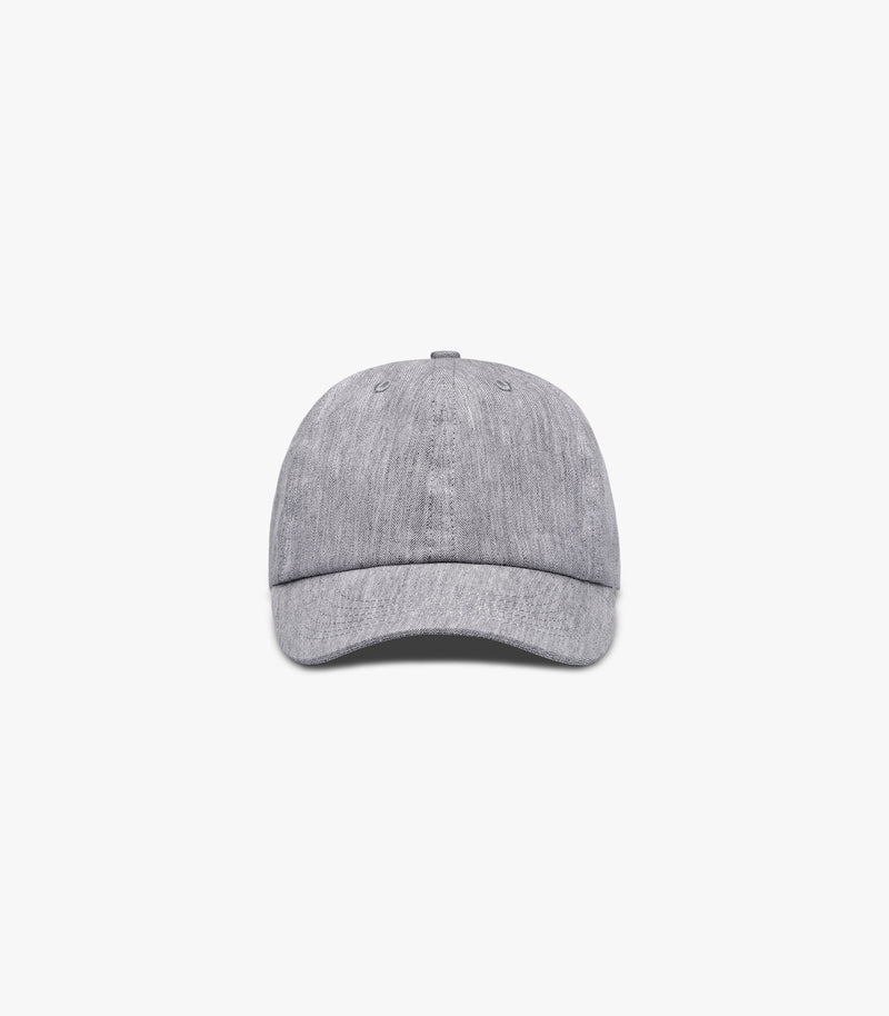 Wall Street Cotton & Linen Cap in Pebble Grey